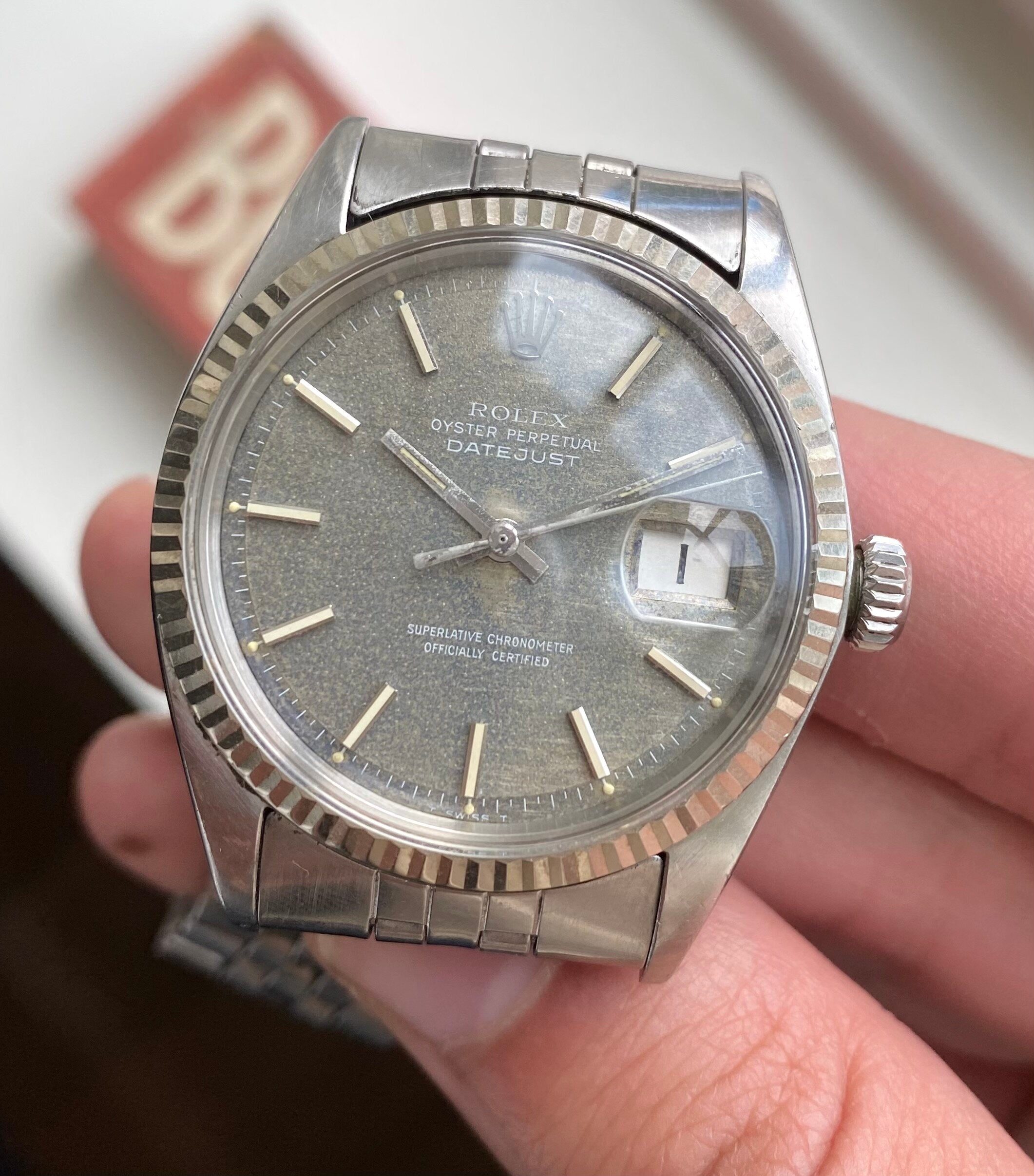 Rolex Datejust ref. 1601 — Brown Mosaic Dial