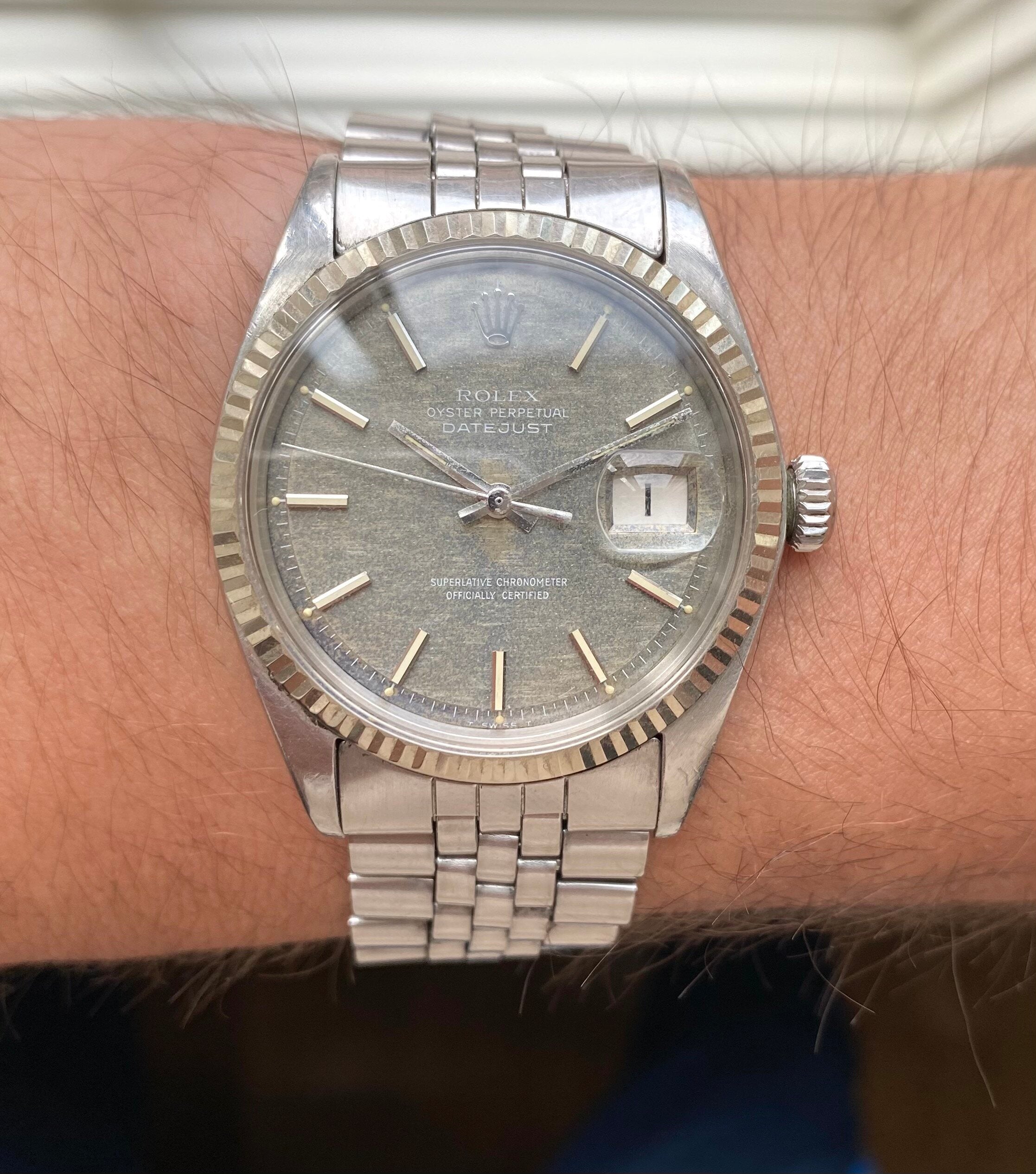 Rolex Datejust ref. 1601 — Brown Mosaic Dial