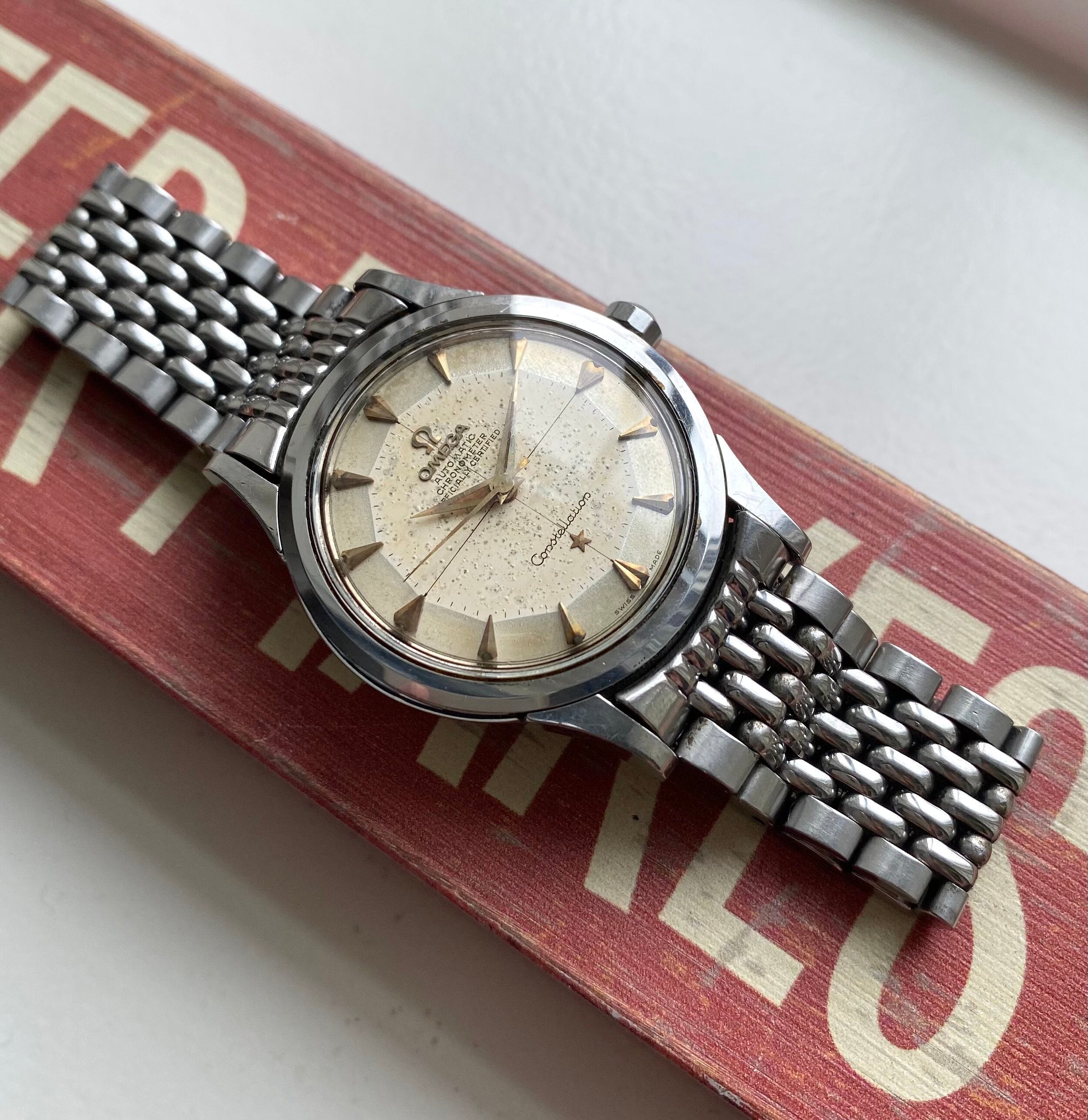 Omega Constellation — Crosshair Patina Dial