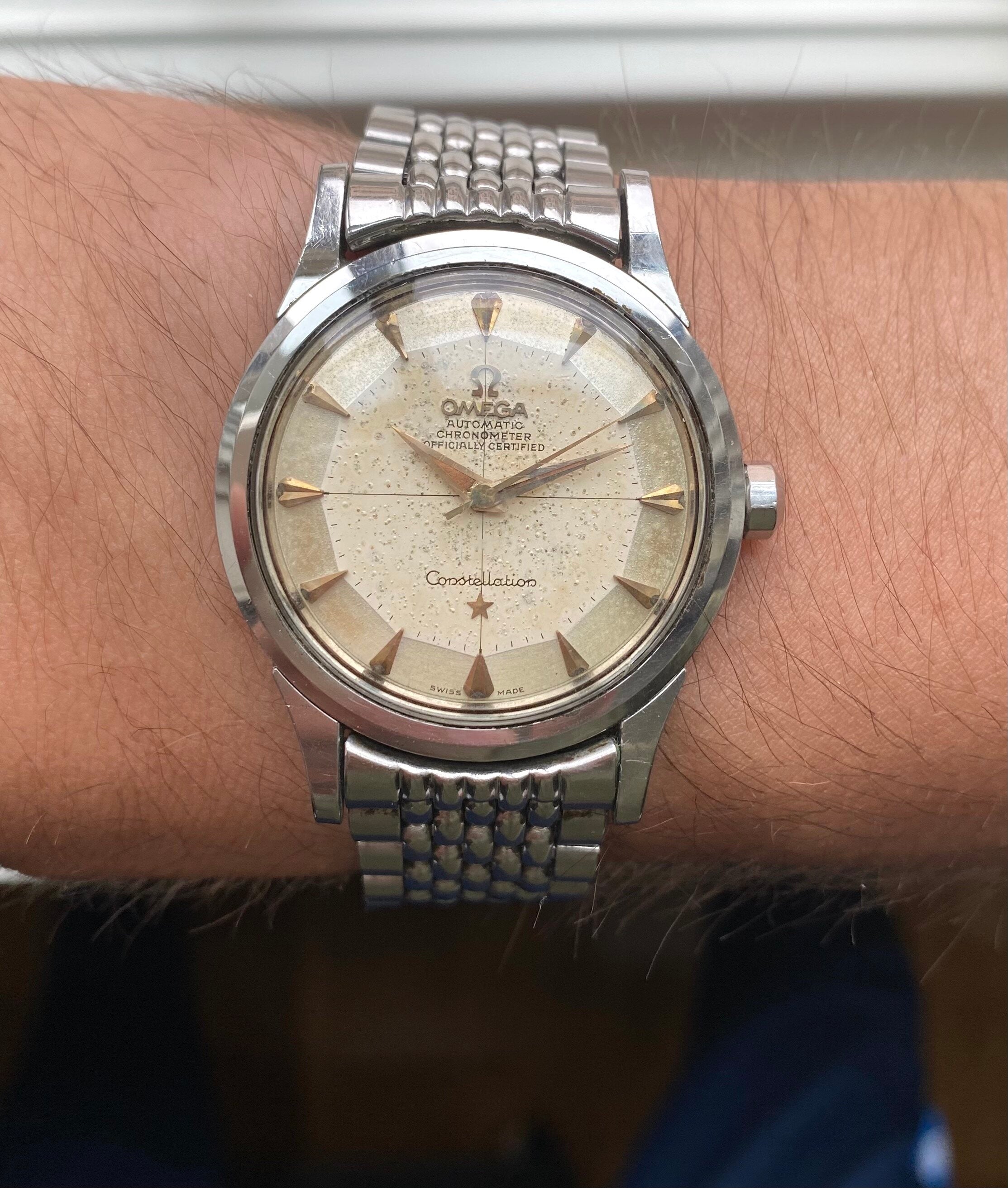 Omega Constellation — Crosshair Patina Dial