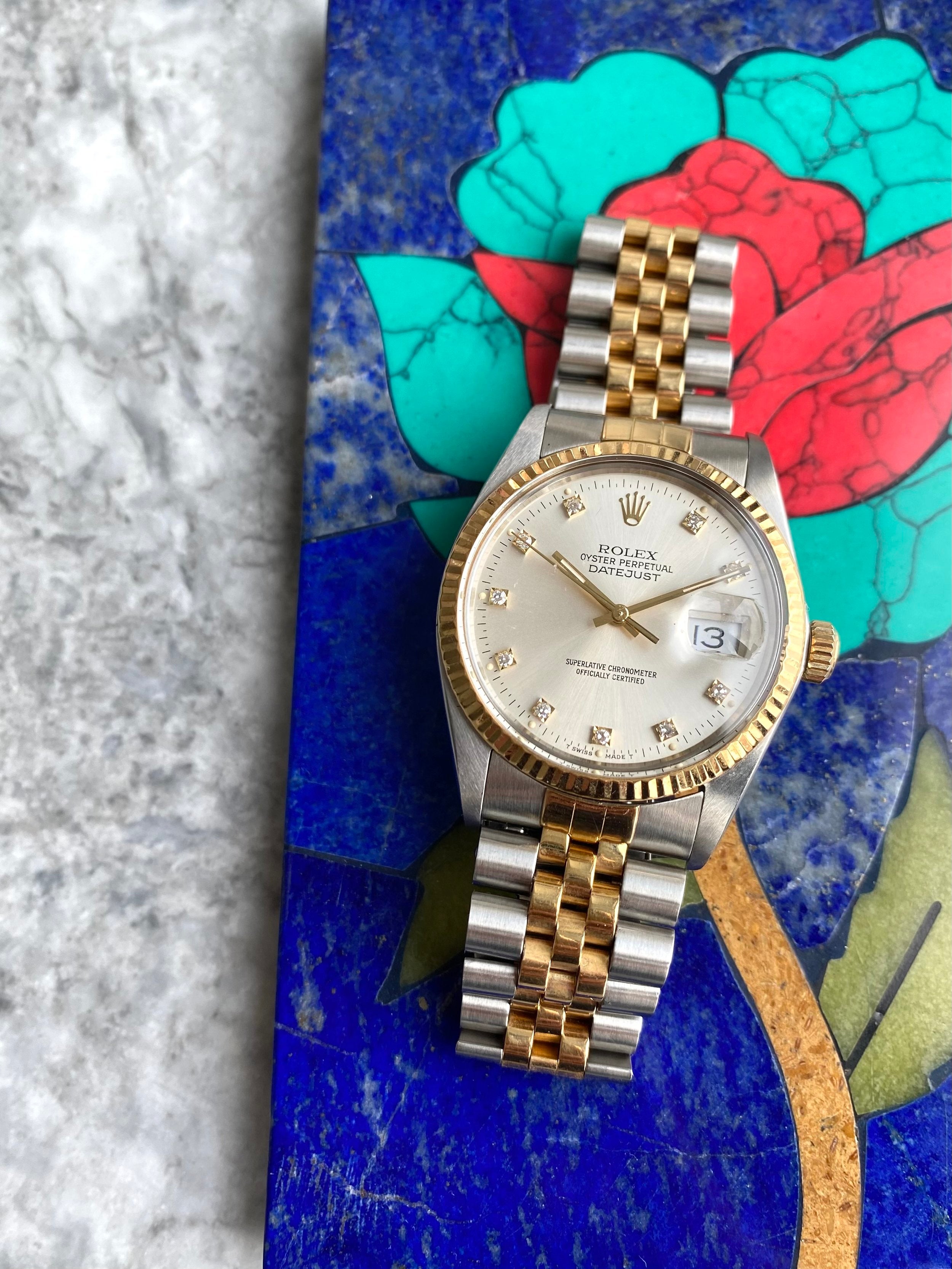 Rolex Datejust 16013 - Diamond Dial.