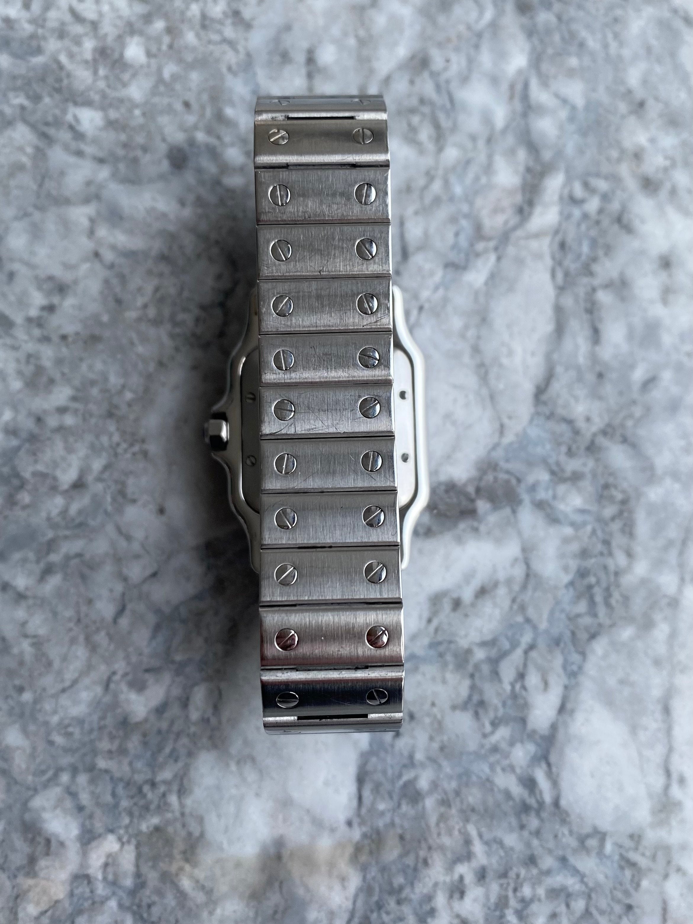 Cartier Santos 2319 - Silver Guiolloche.