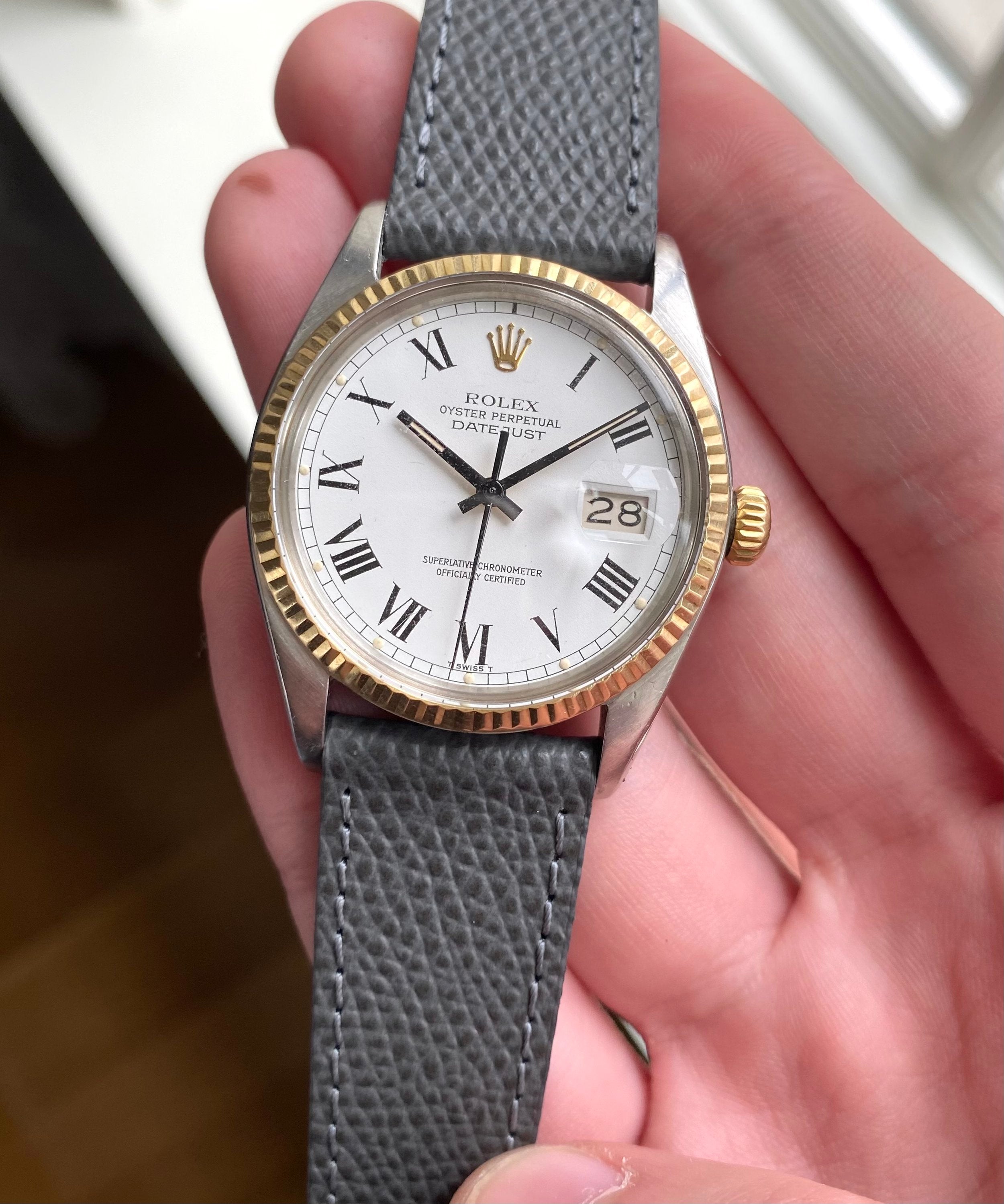 Rolex Datejust ref. 16013 — Two Tone Buckley Dial