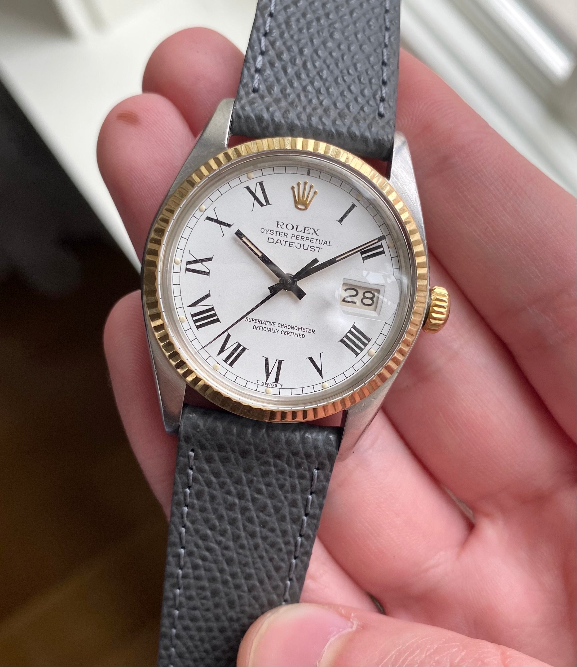 Rolex Datejust ref. 16013 — Two Tone Buckley Dial