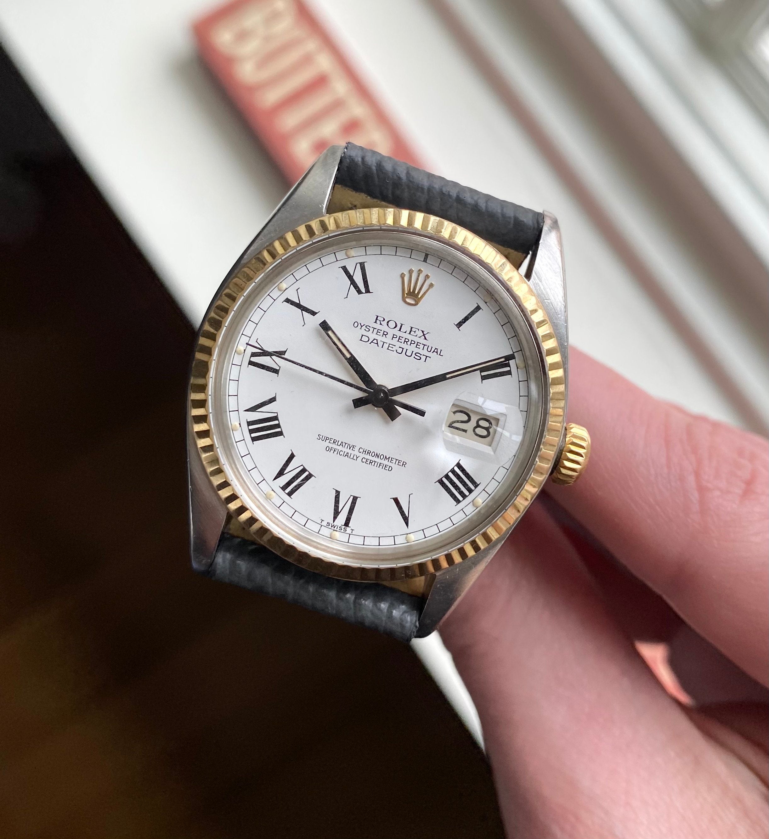 Rolex Datejust ref. 16013 — Two Tone Buckley Dial