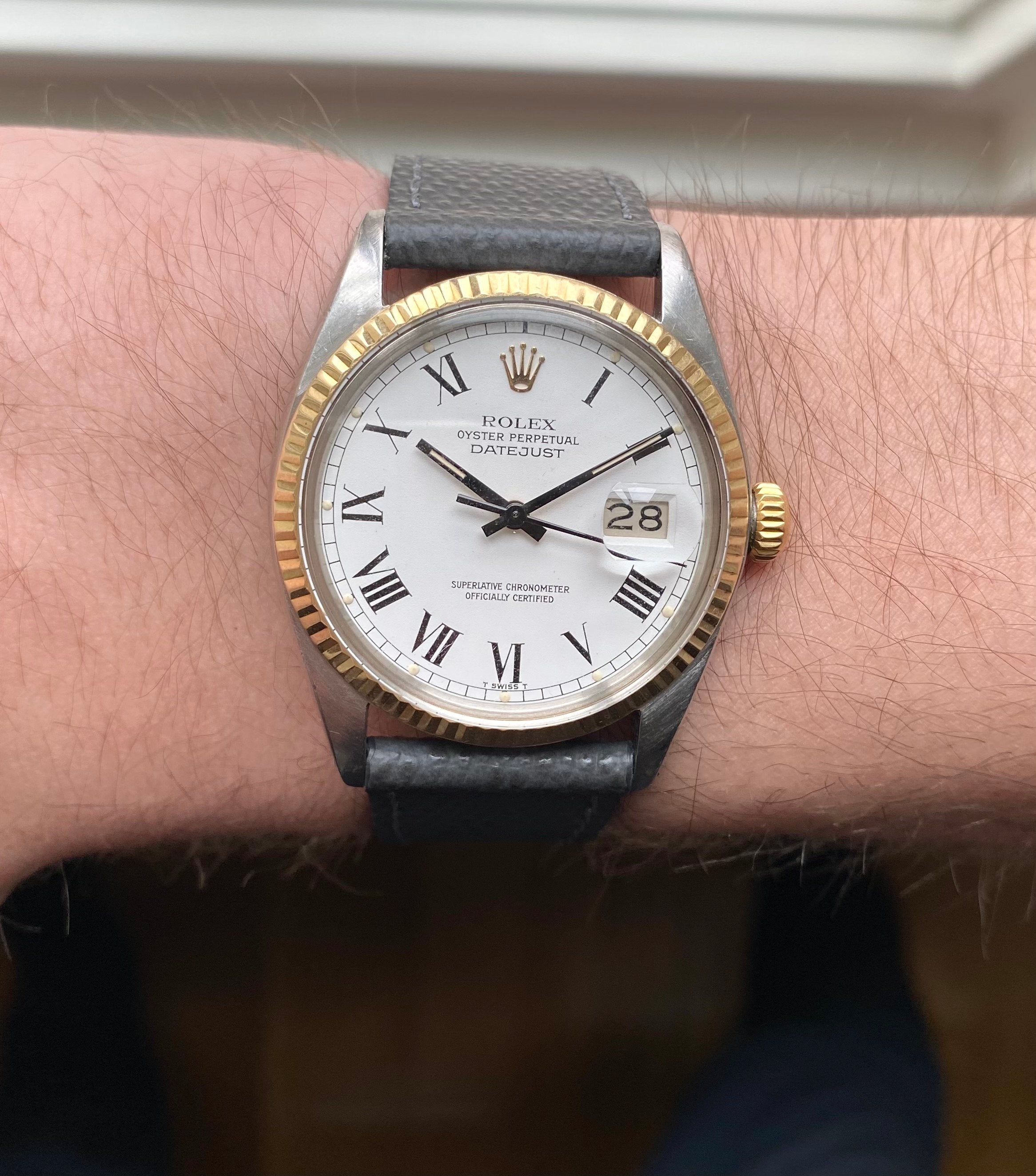 Rolex Datejust ref. 16013 — Two Tone Buckley Dial