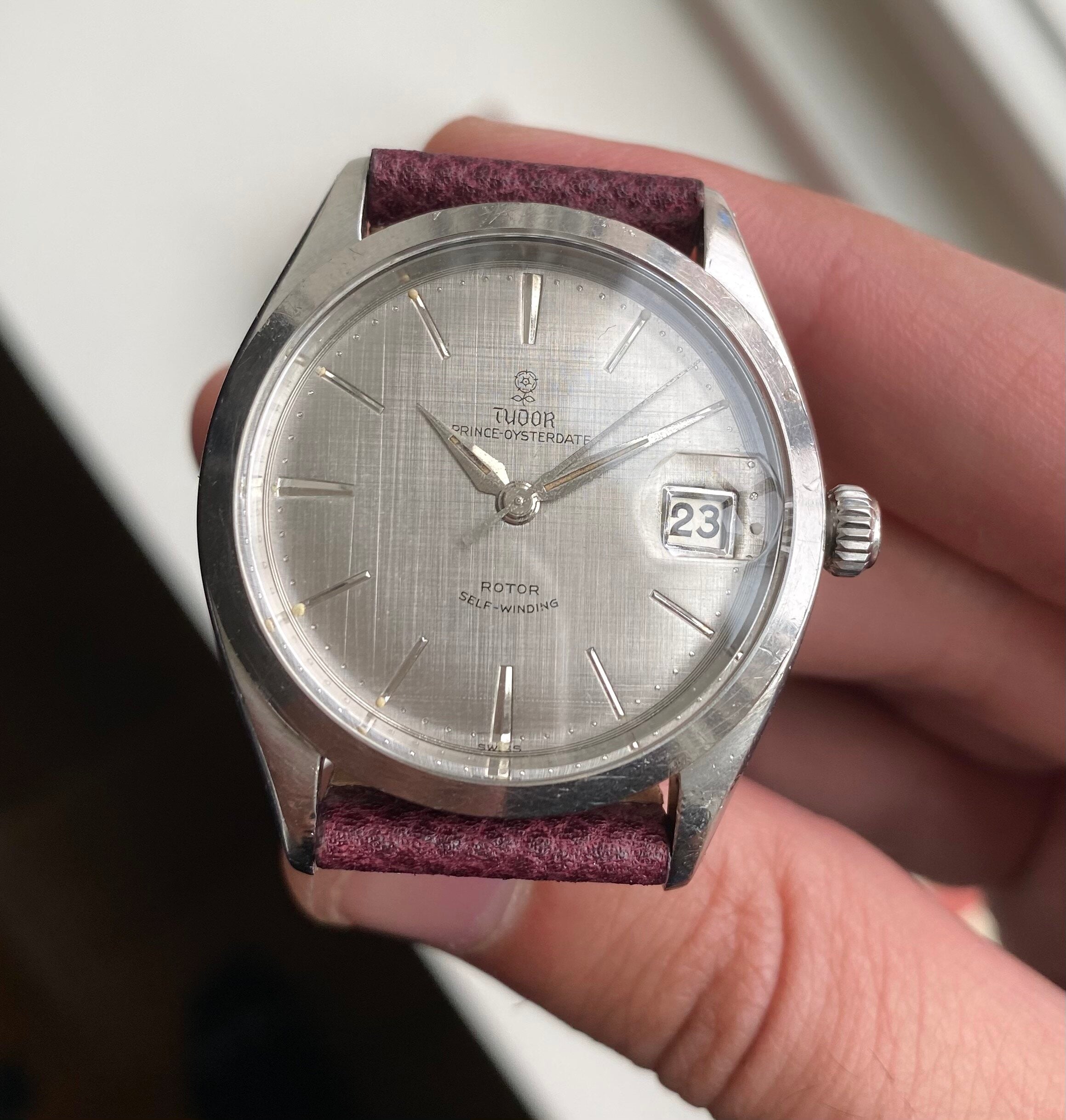 Tudor Prince Oysterdate — Silver Linen Dial