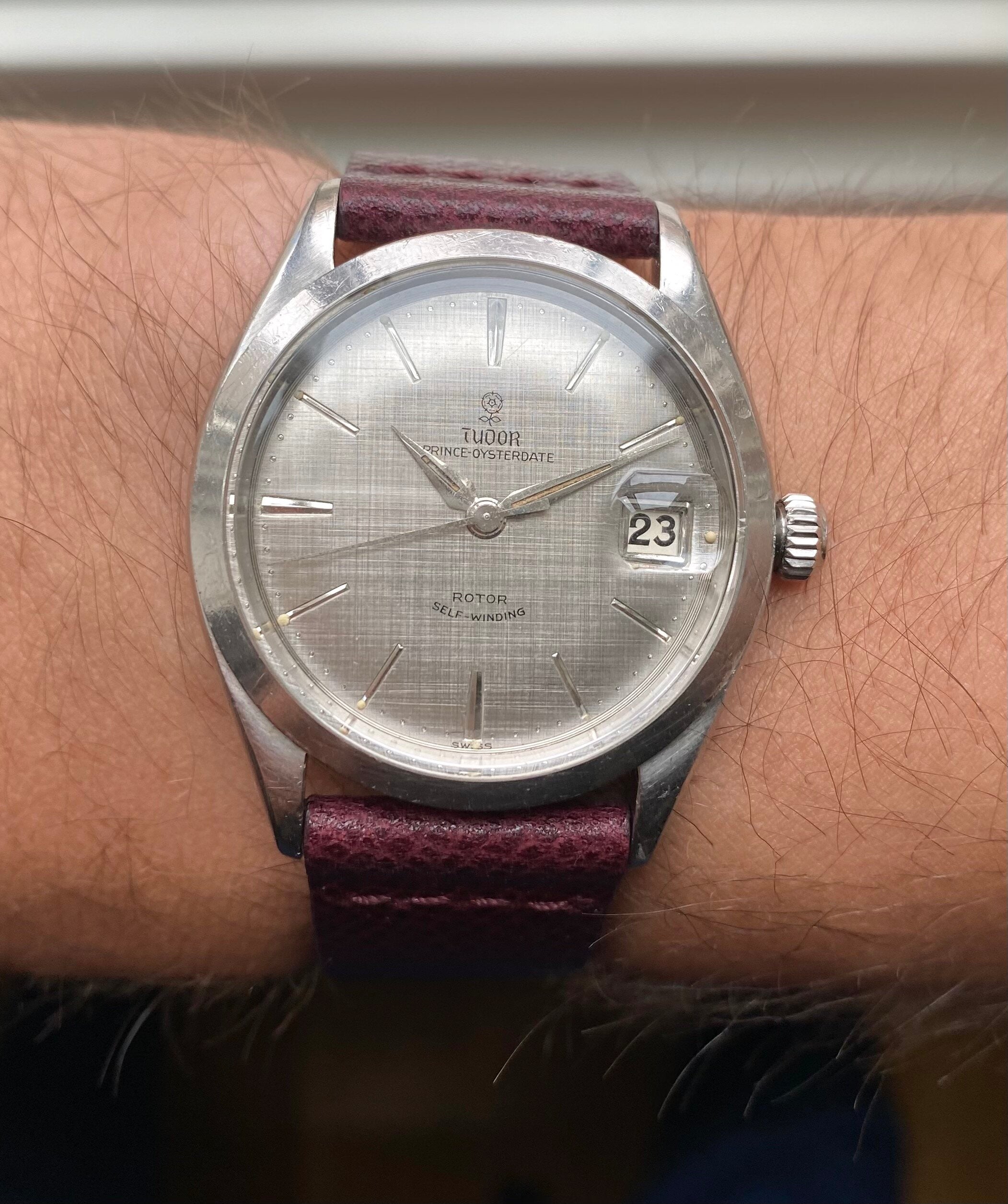 Tudor Prince Oysterdate — Silver Linen Dial