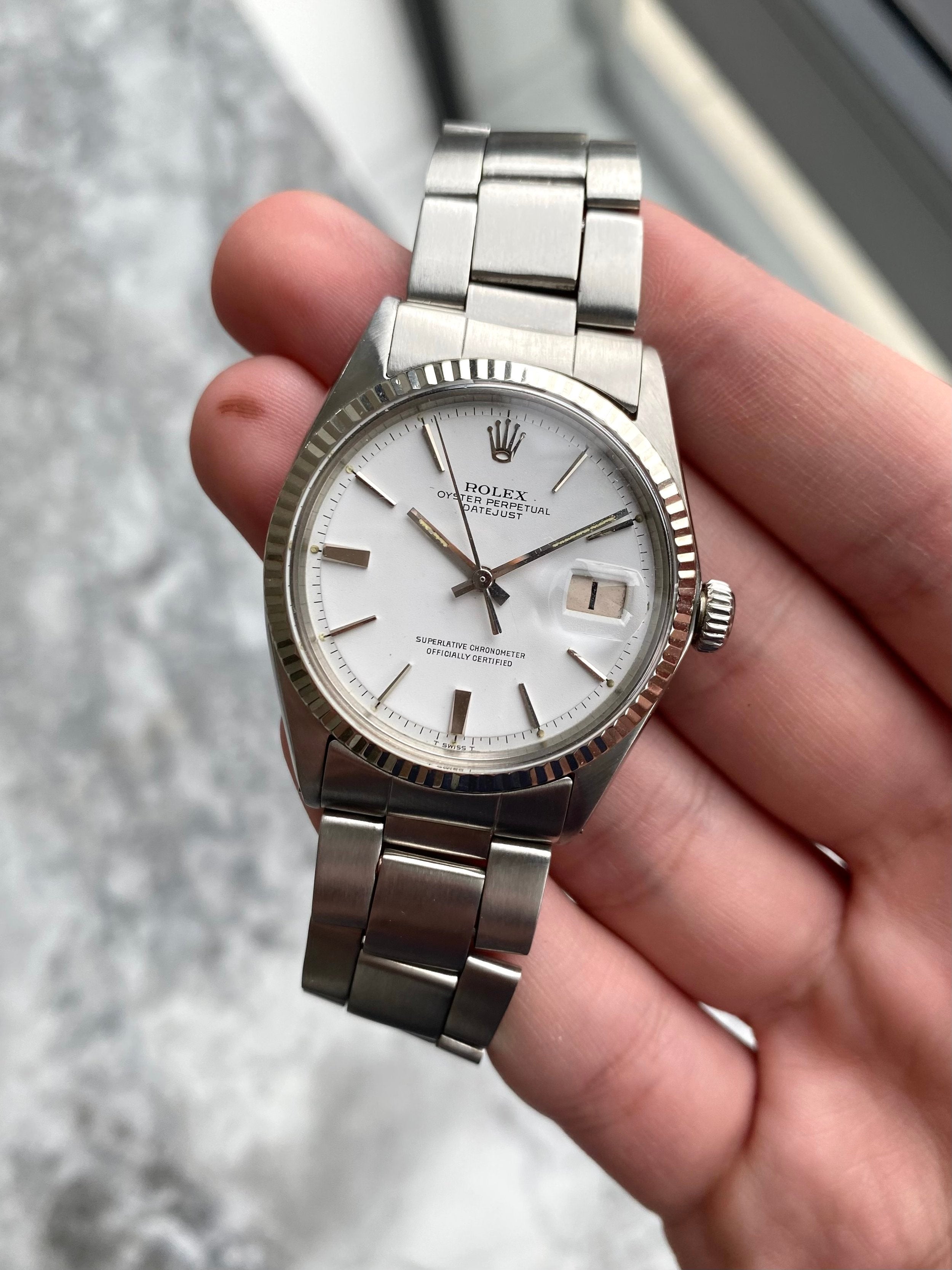 Rolex Datejust 1601 - Glossy White.