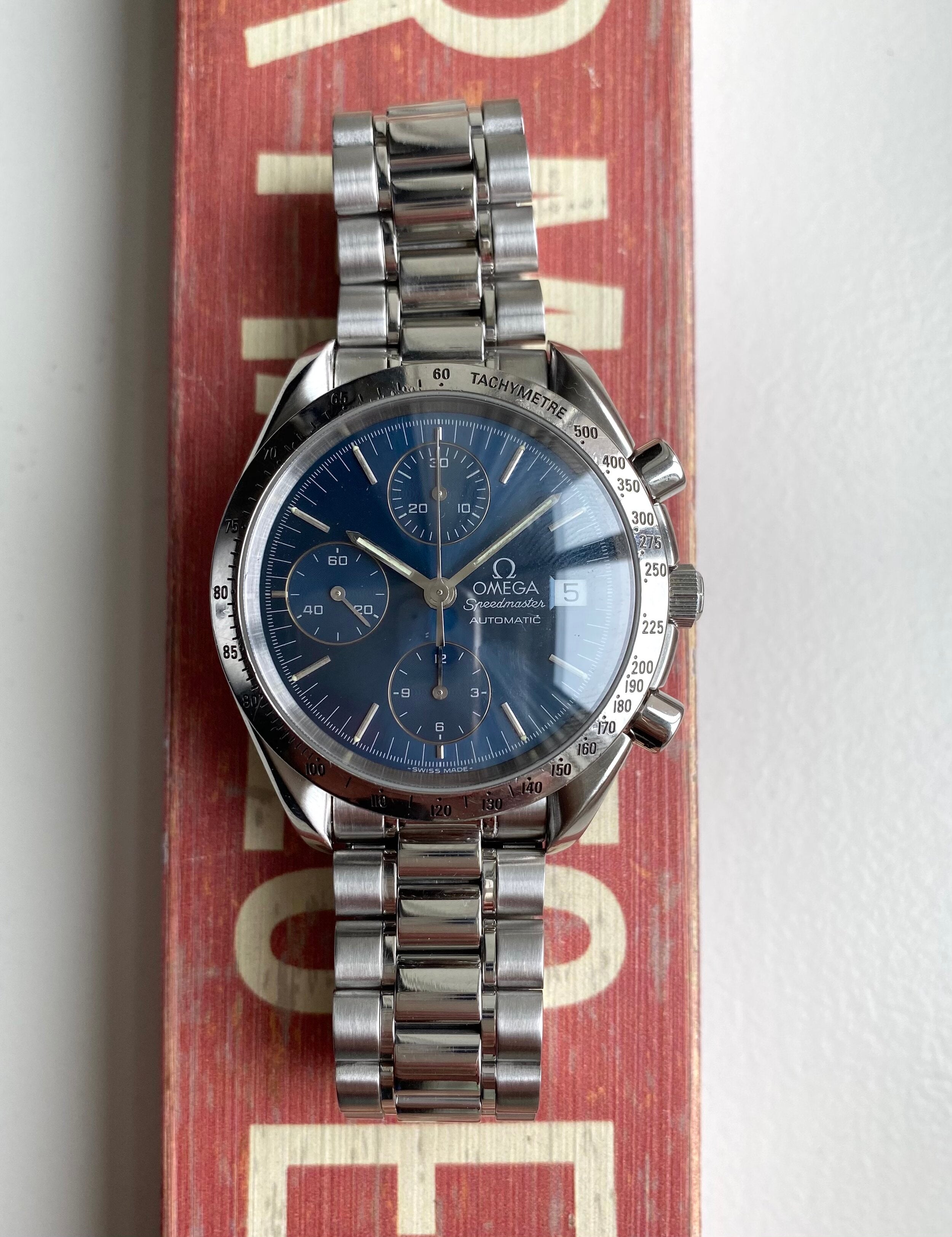 Omega Speedmaster — Blue Sunburst Dial