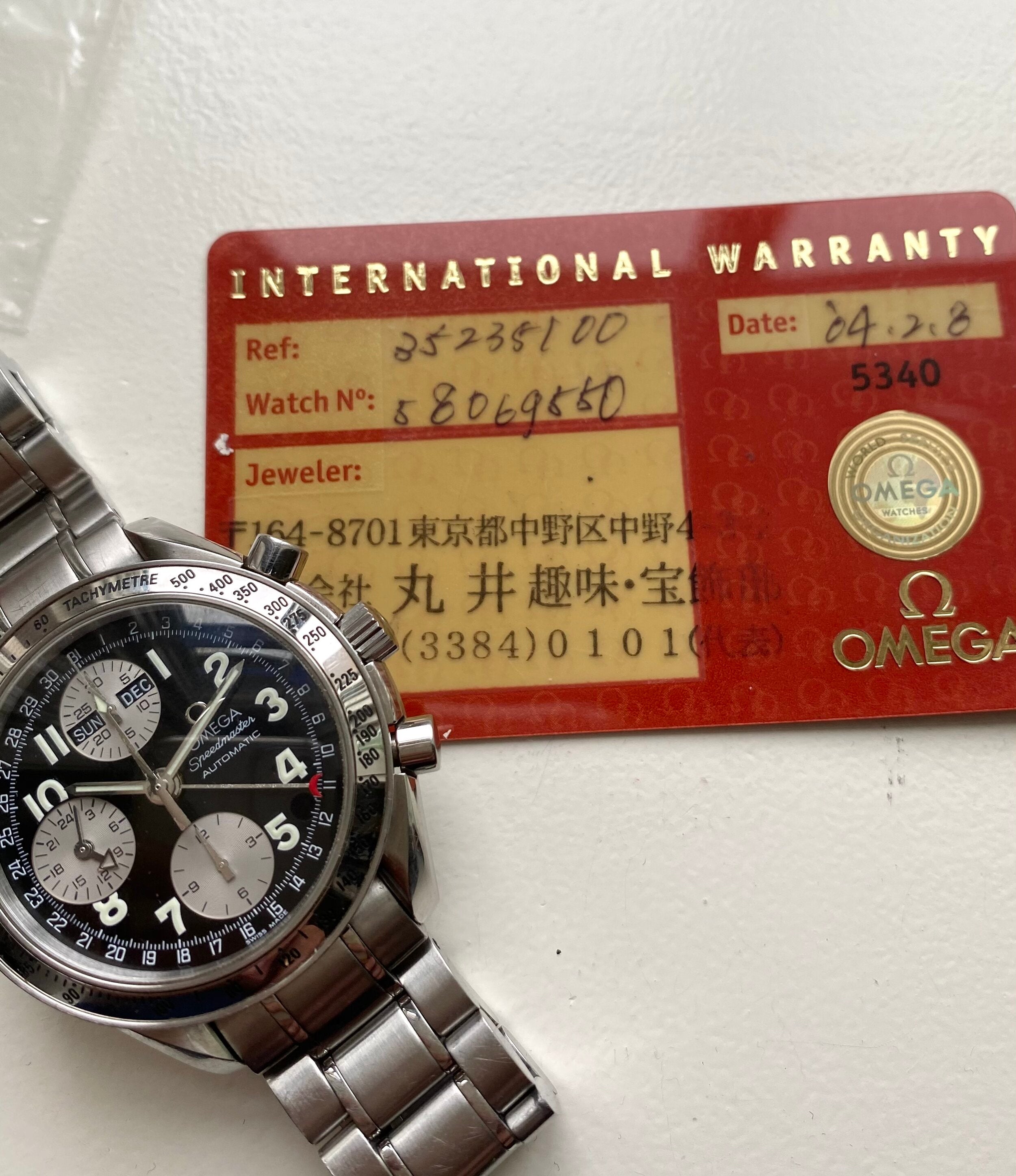 Omega Speedmaster Triple Calendar — Japanese Limited Edition