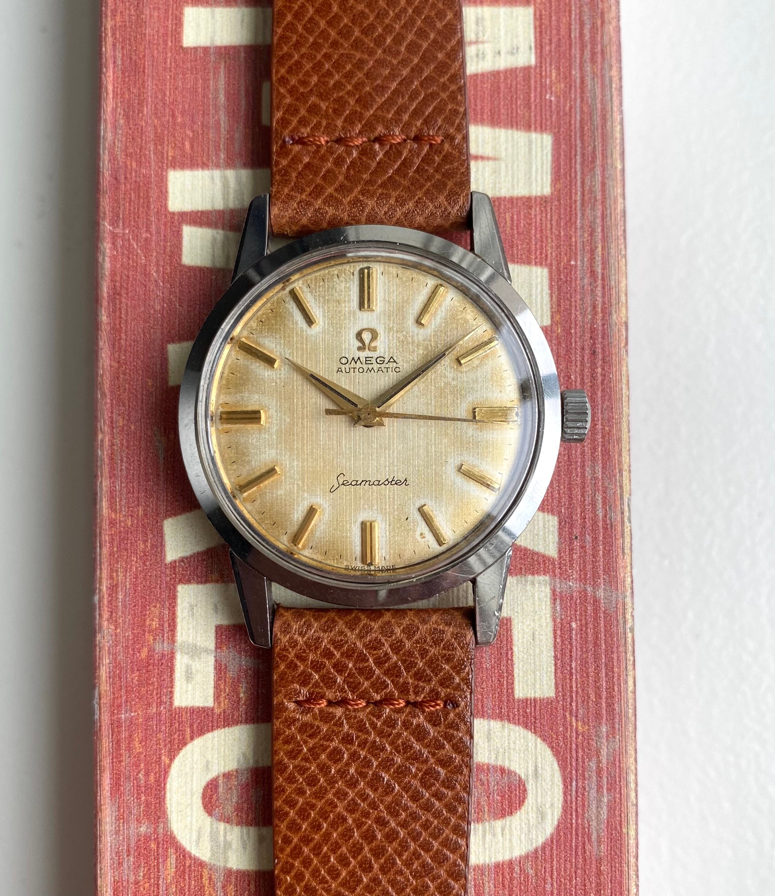 Omega Seamaster — Linen Patina Dial