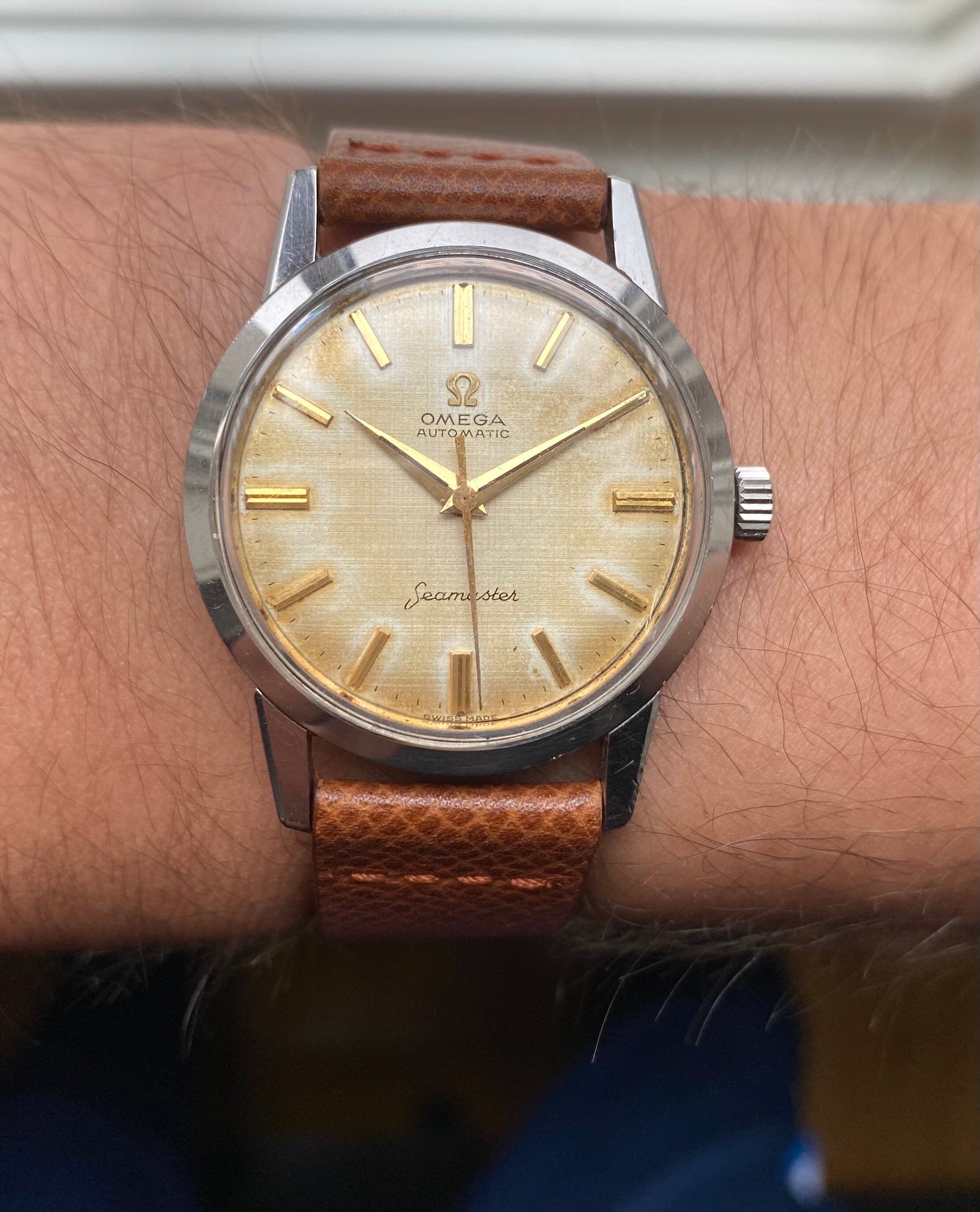 Omega Seamaster — Linen Patina Dial