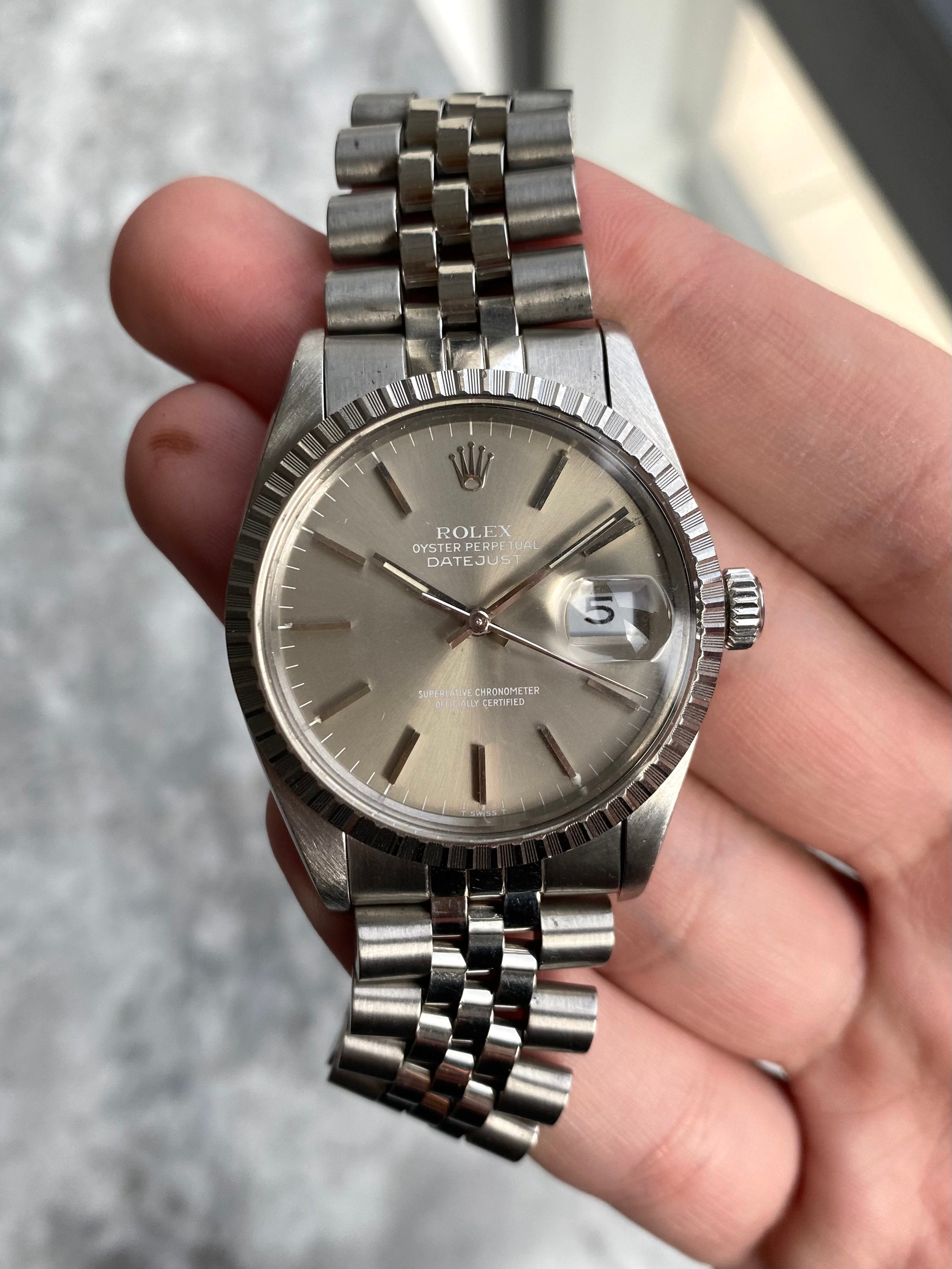 Rolex Datejust 16030 - Taupe Grey.