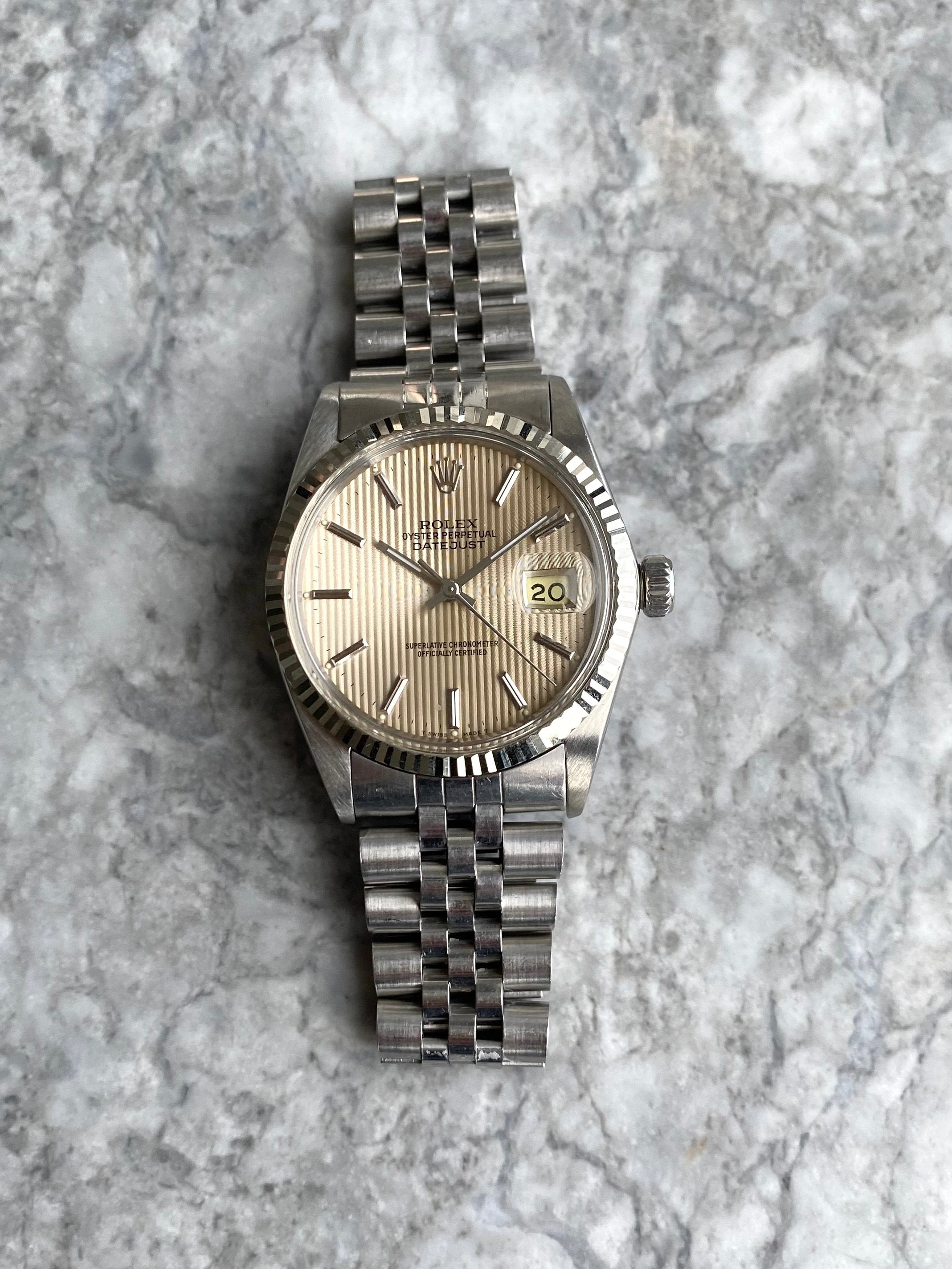 Rolex Datejust 16014 - Cream Tapestry.