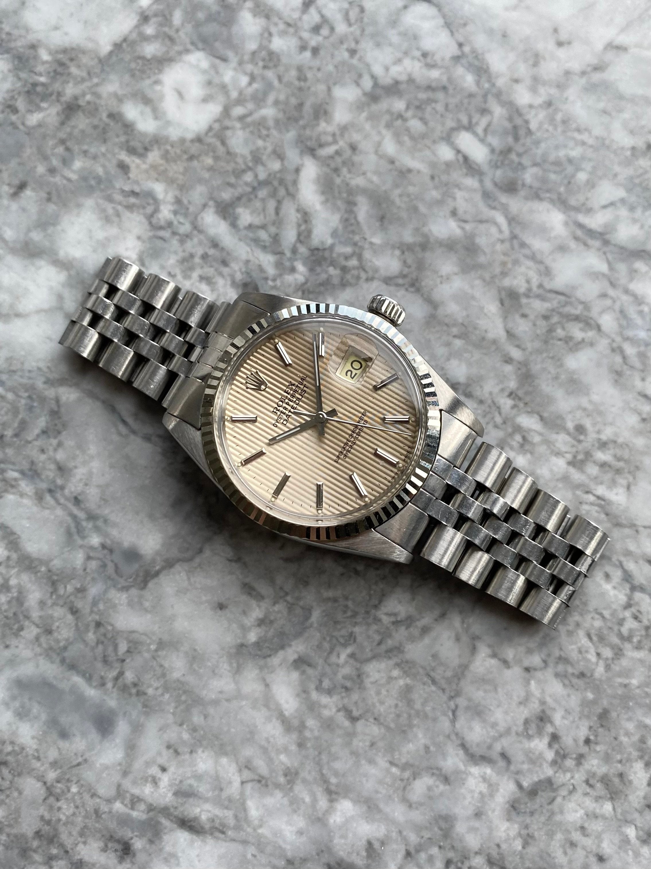 Rolex Datejust 16014 - Cream Tapestry.