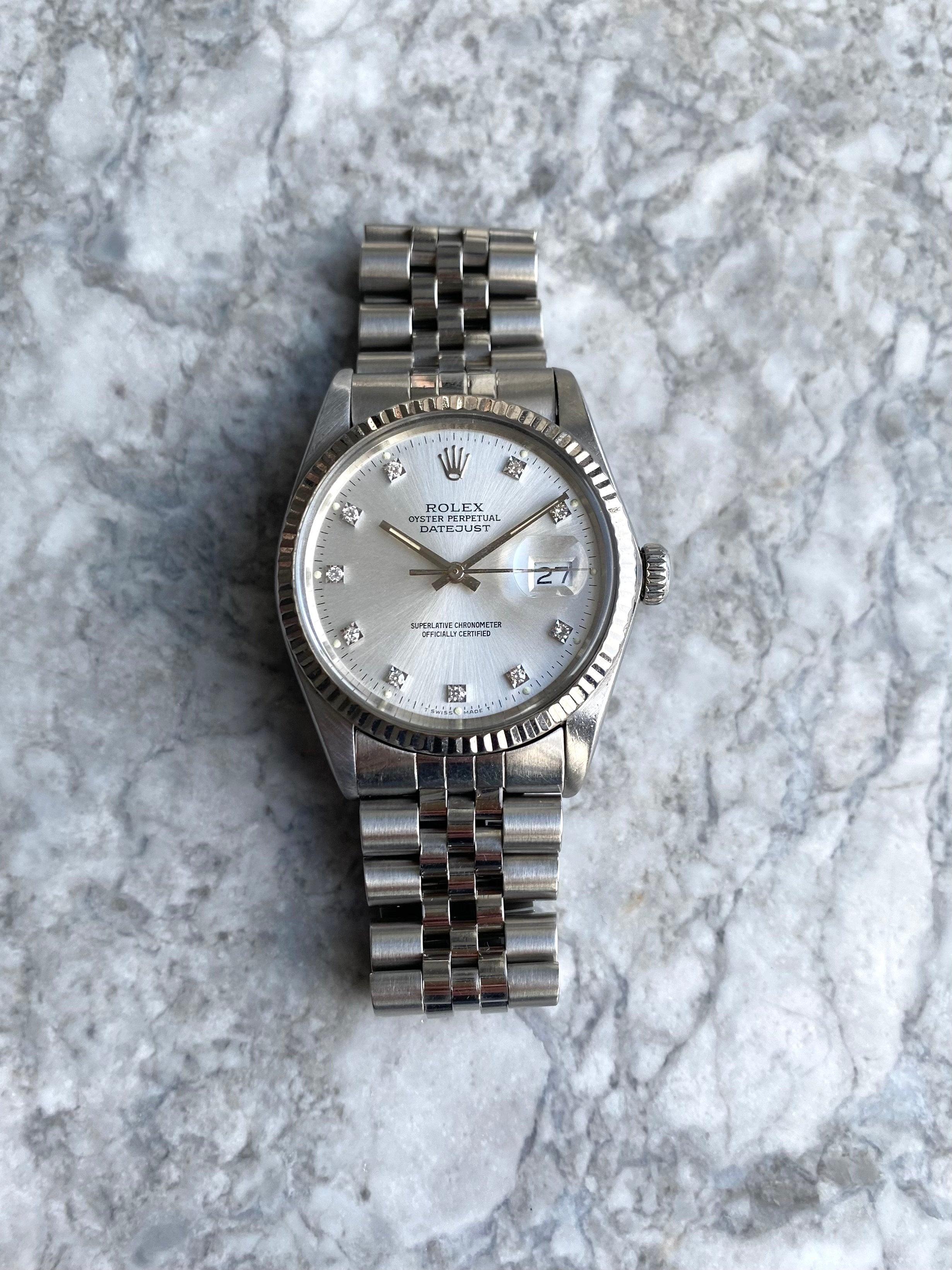 Rolex Datejust 16014 - Factory Diamond Dial.