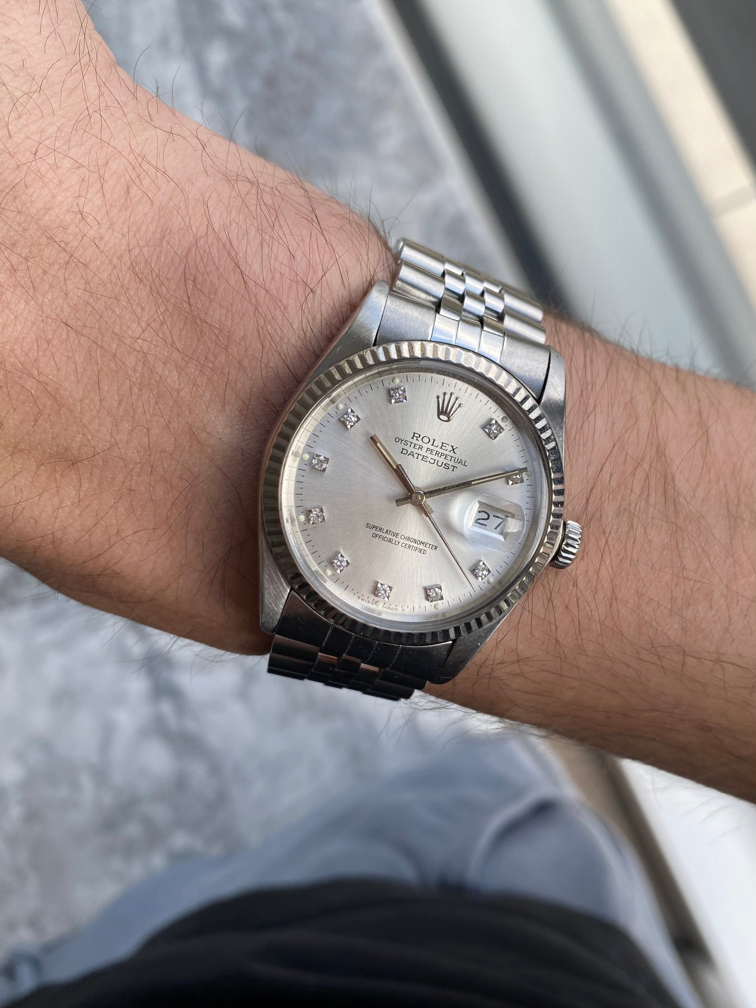 Rolex Datejust 16014 - Factory Diamond Dial.