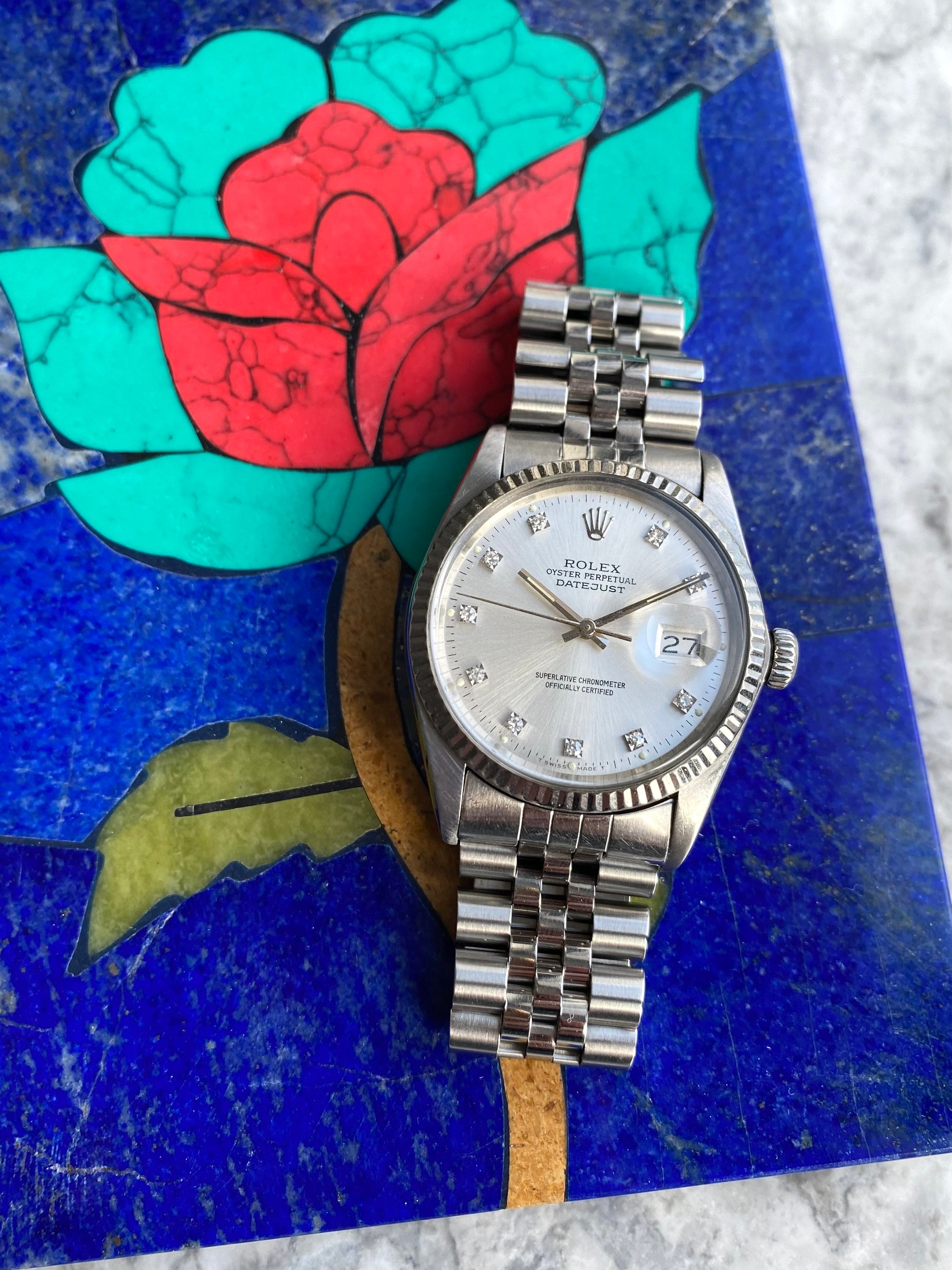 Rolex Datejust 16014 - Factory Diamond Dial.