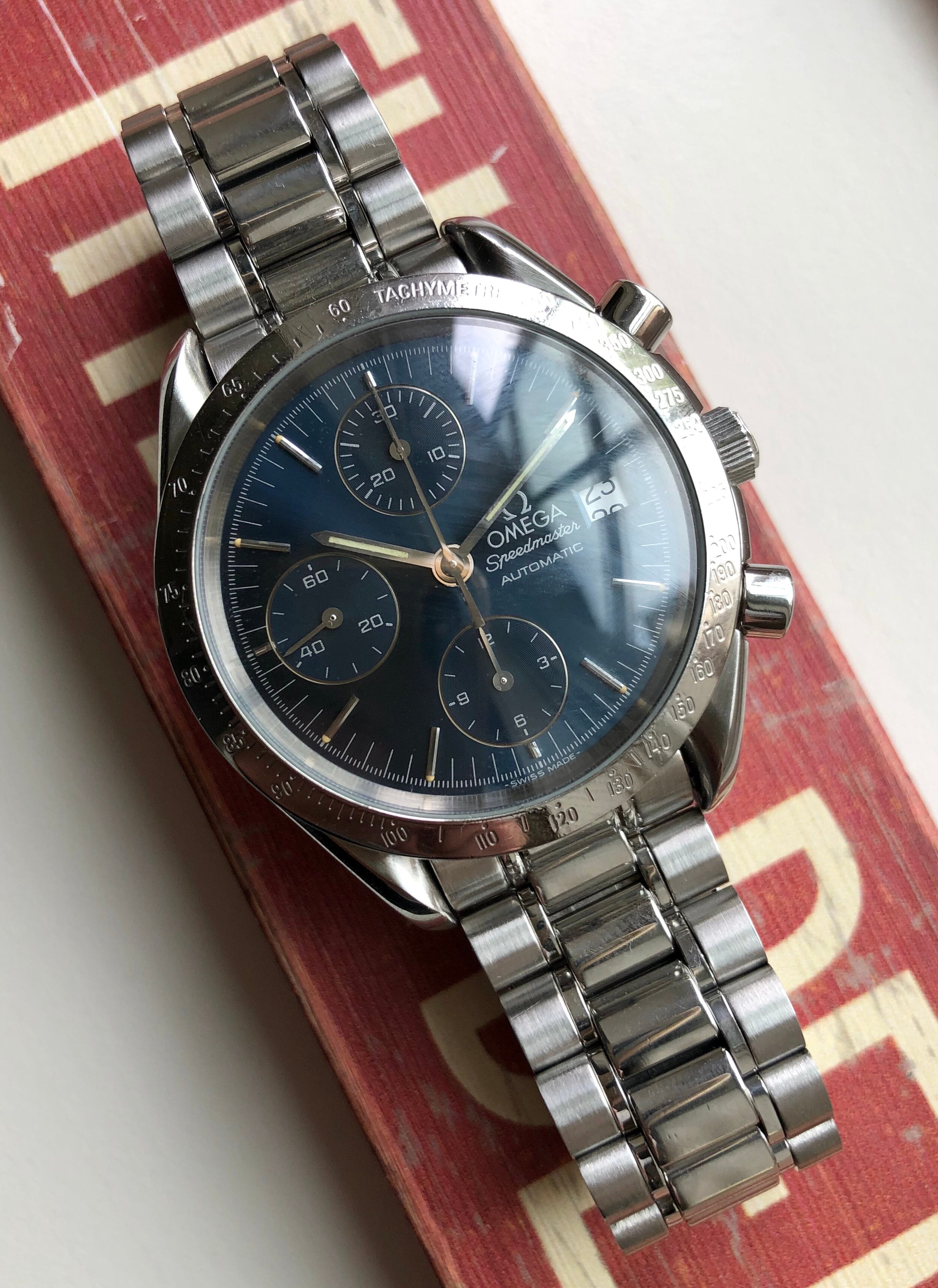 Omega Speedmaster Reduced — Blue Dial