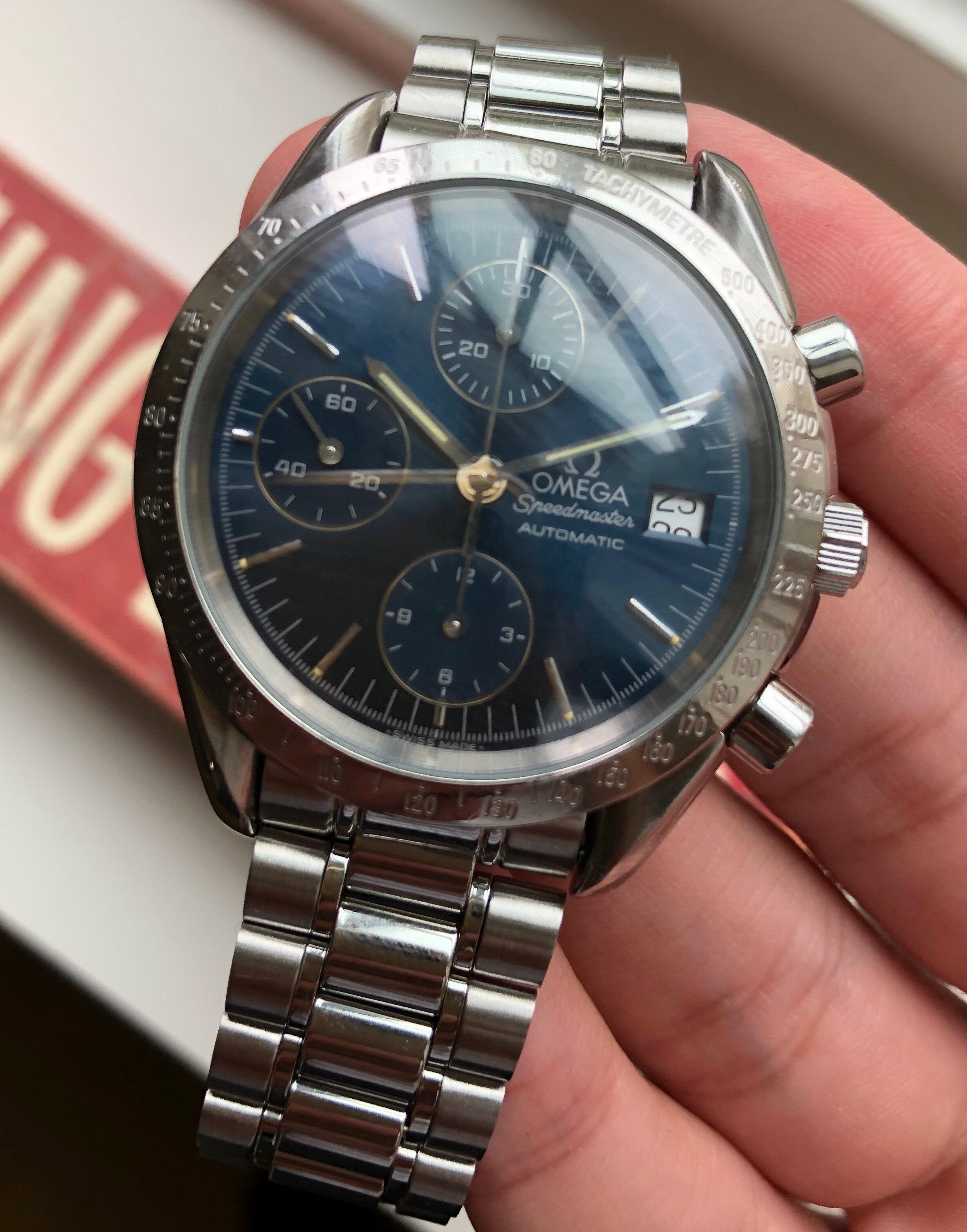 Omega Speedmaster Reduced — Blue Dial