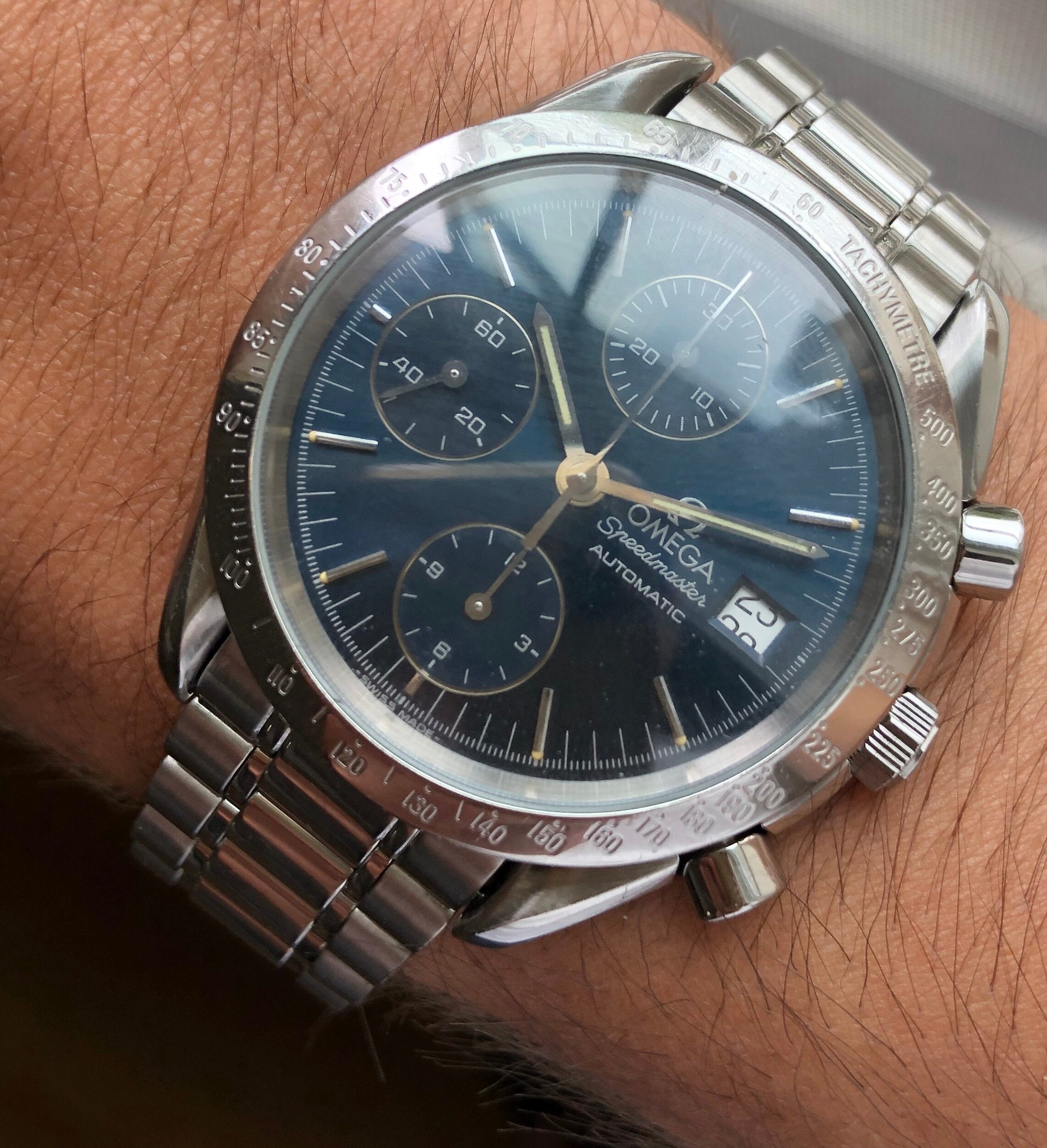 Omega Speedmaster Reduced — Blue Dial