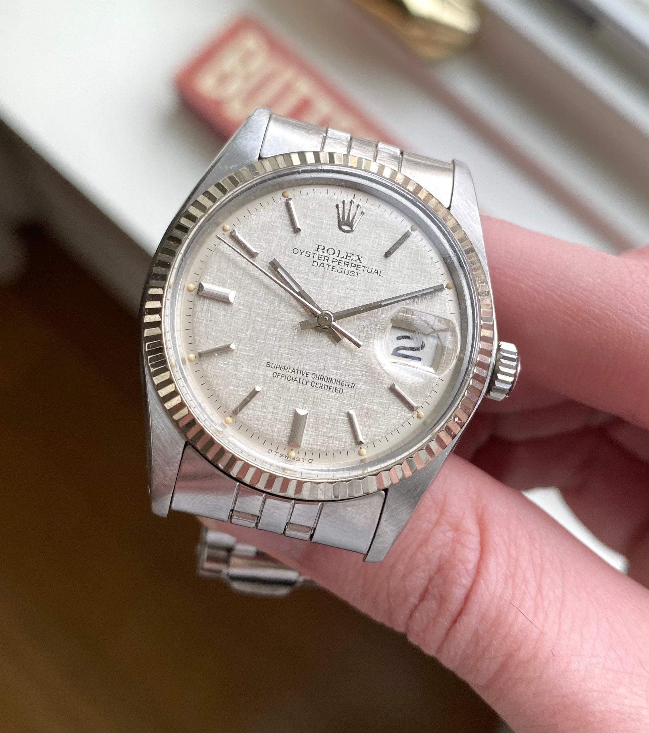 Rolex Datejust ref. 1601 — Linen Sigma Dial