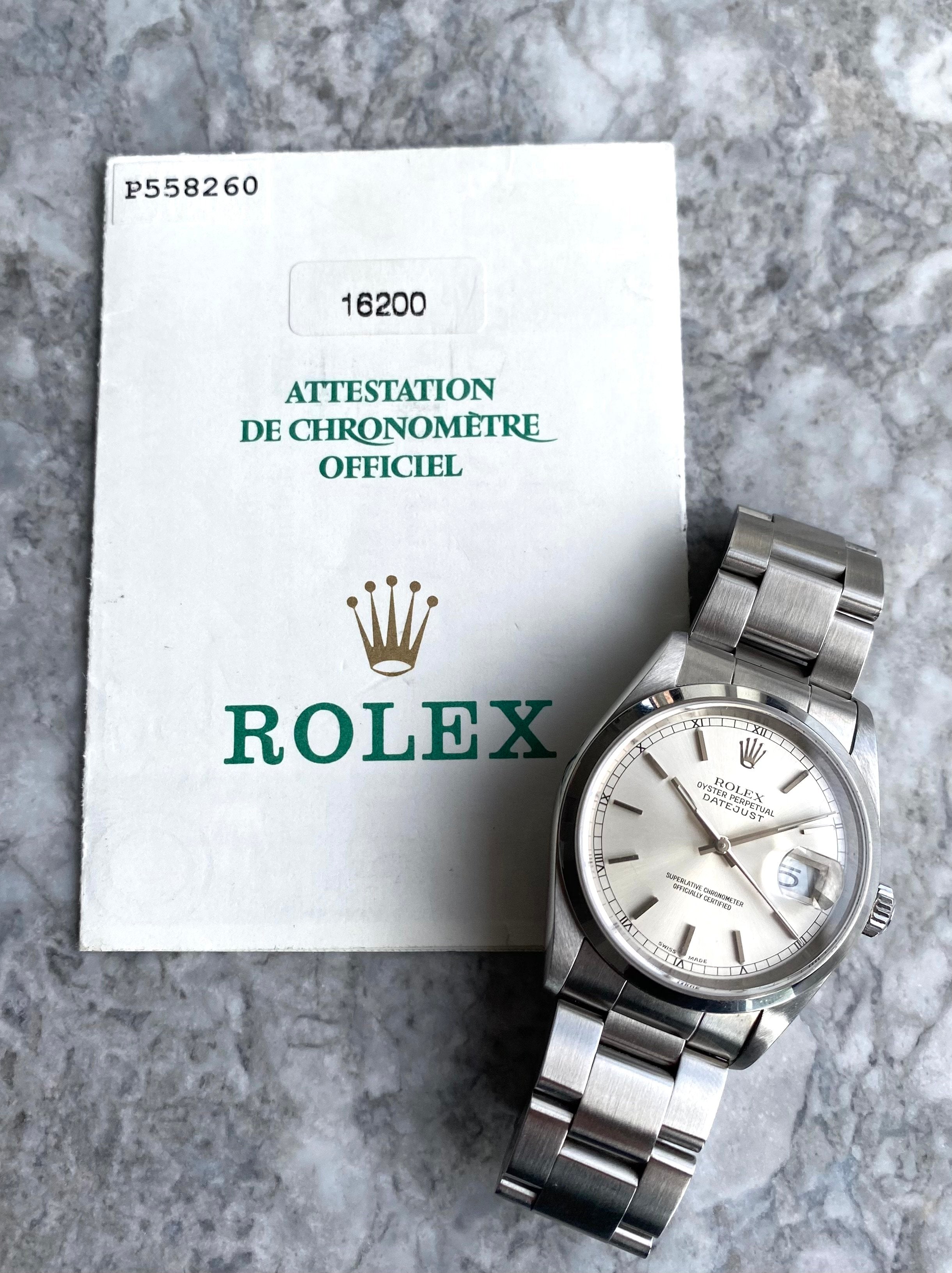 Rolex Datejust 16200 - w/ Papers.