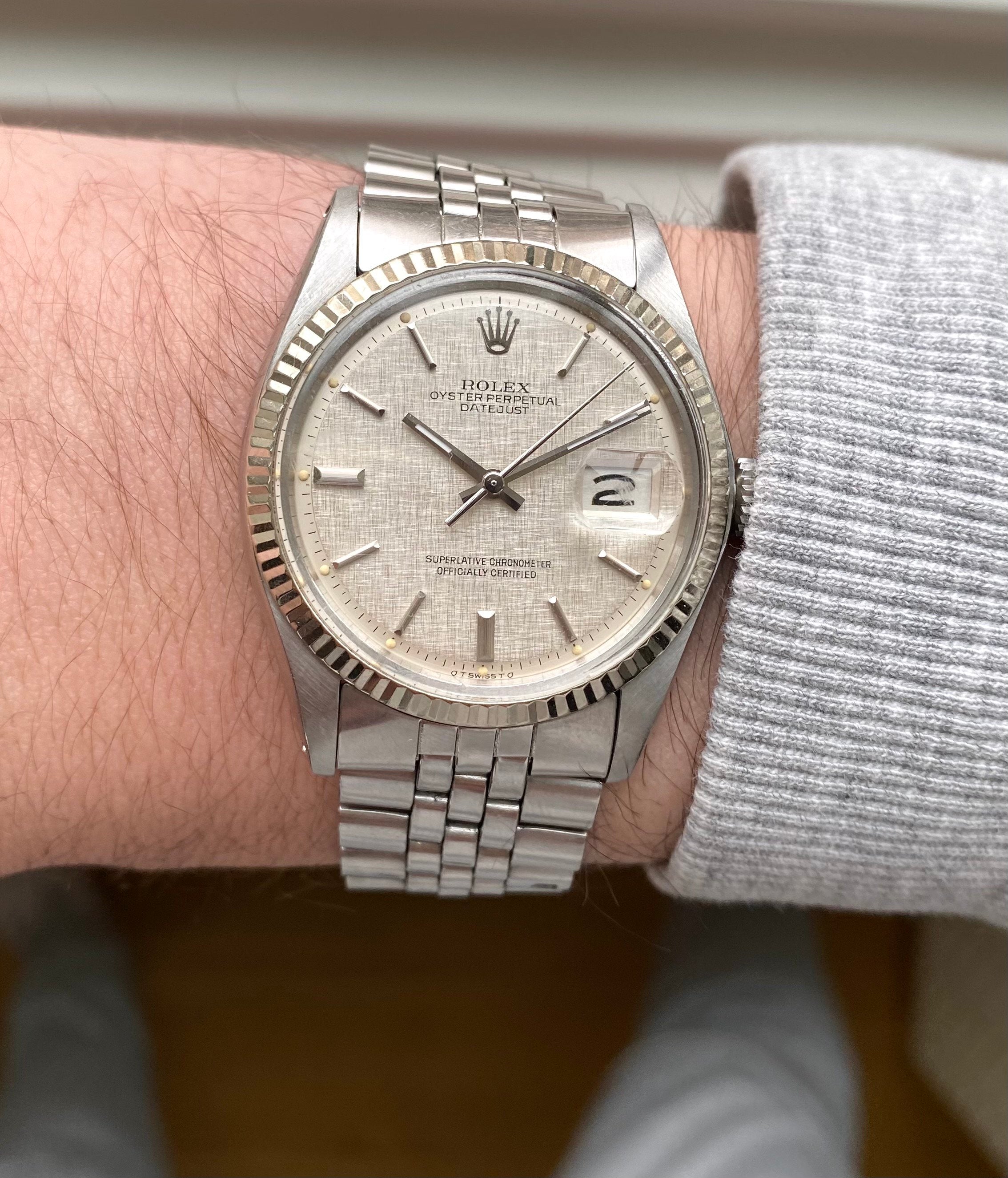 Rolex Datejust ref. 1601 — Linen Sigma Dial