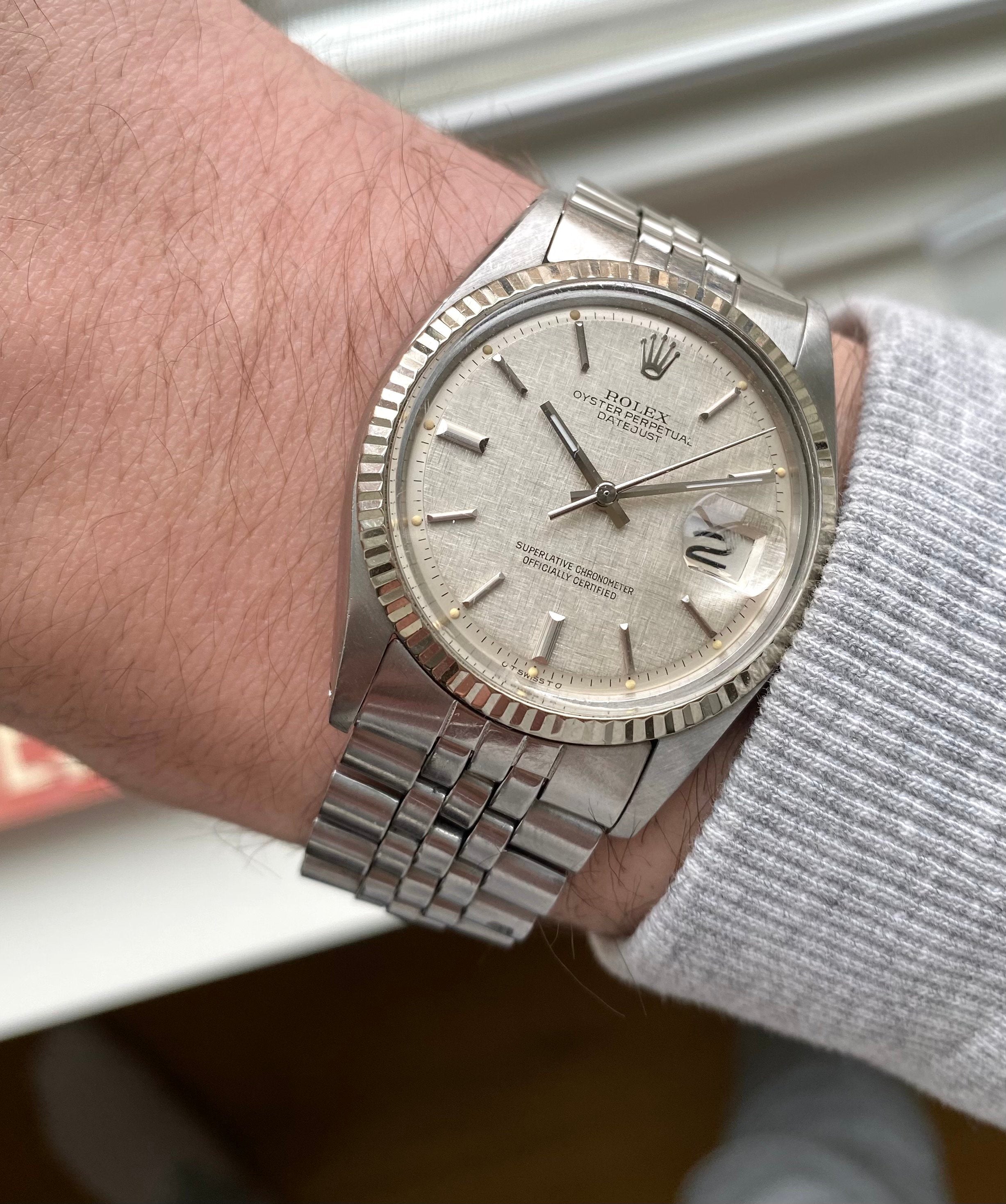 Rolex Datejust ref. 1601 — Linen Sigma Dial