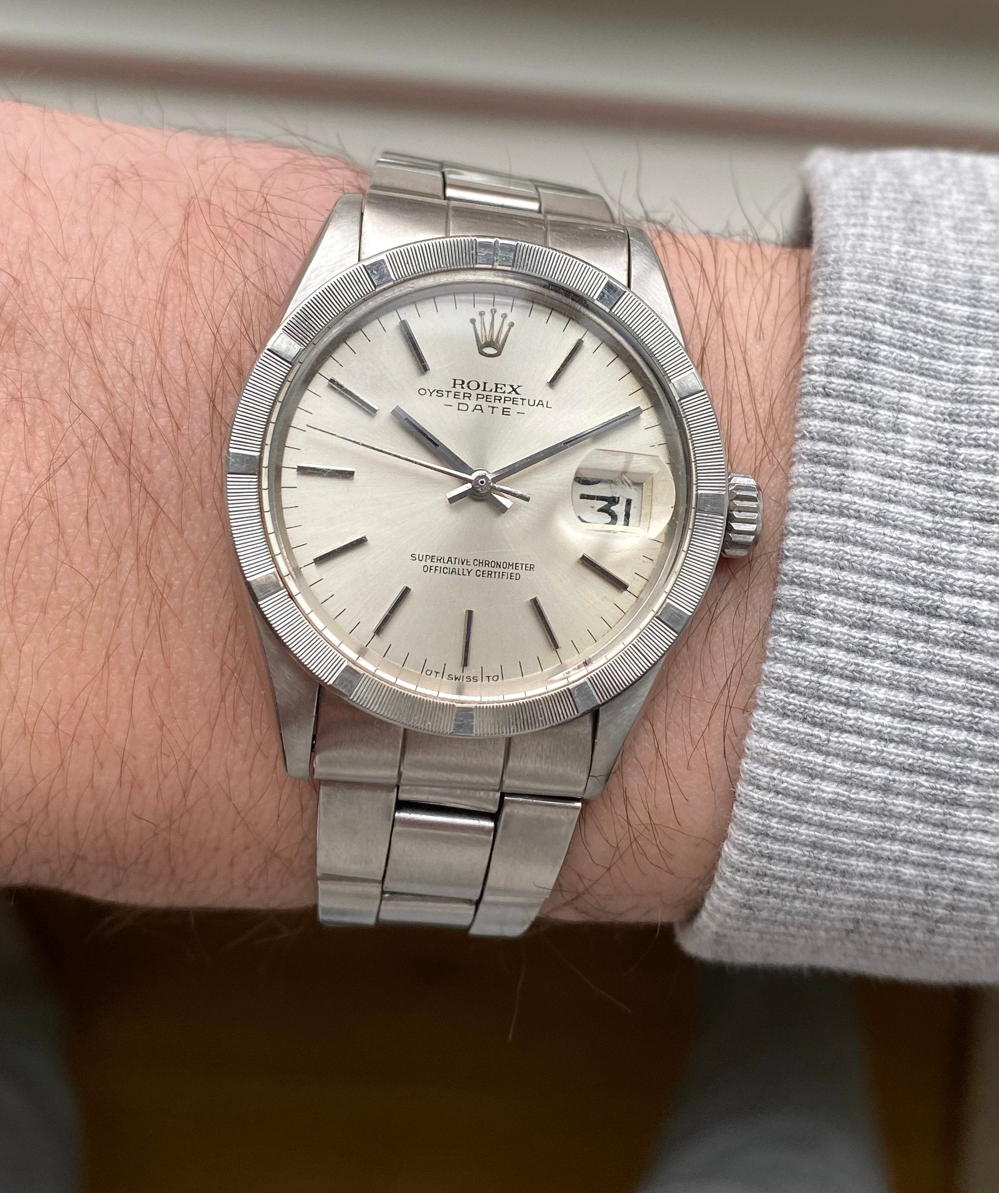 Rolex Oysterperpetual ref. 1501 — Silver Sigma Dial