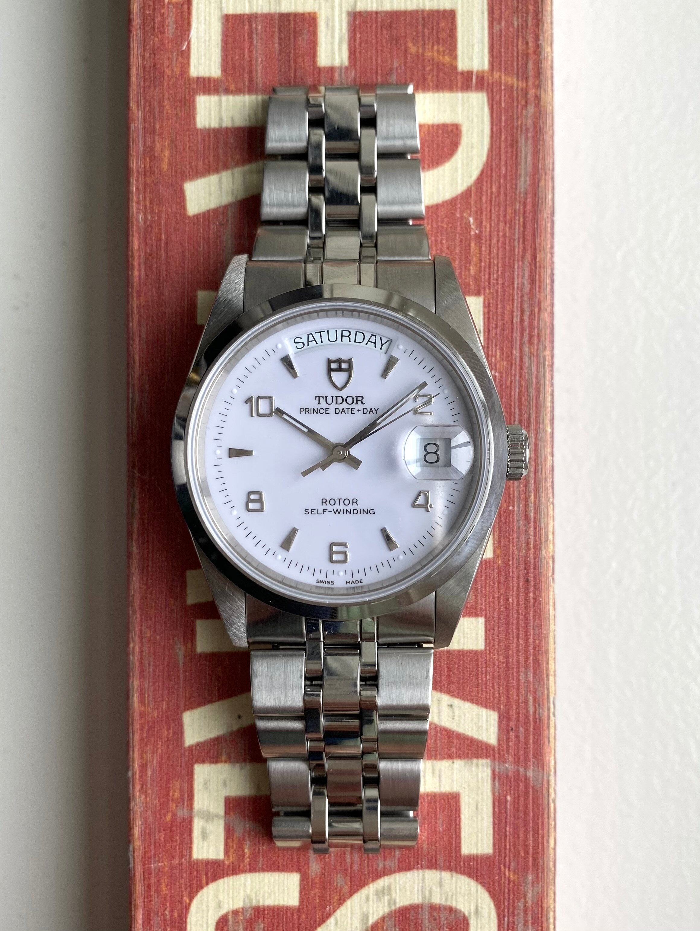 Tudor Prince Date-day — White Arabic Numerals