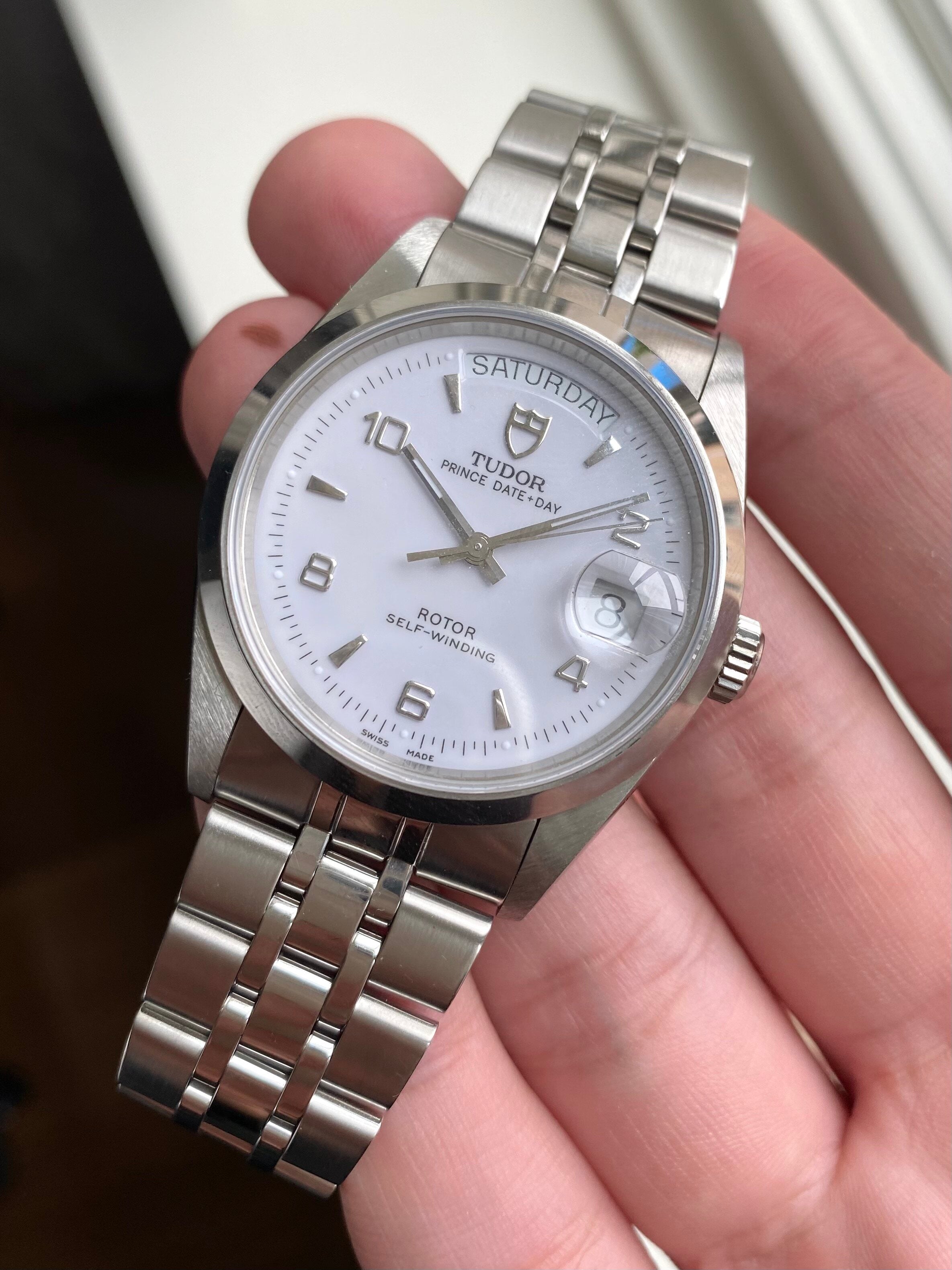 Tudor Prince Date-day — White Arabic Numerals