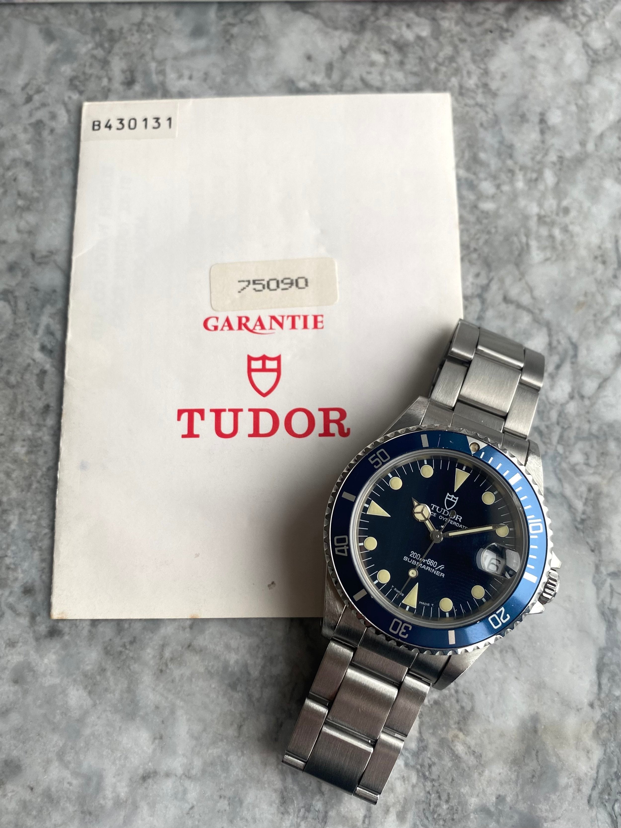 Tudor Submariner 75090 - Box and Papers.