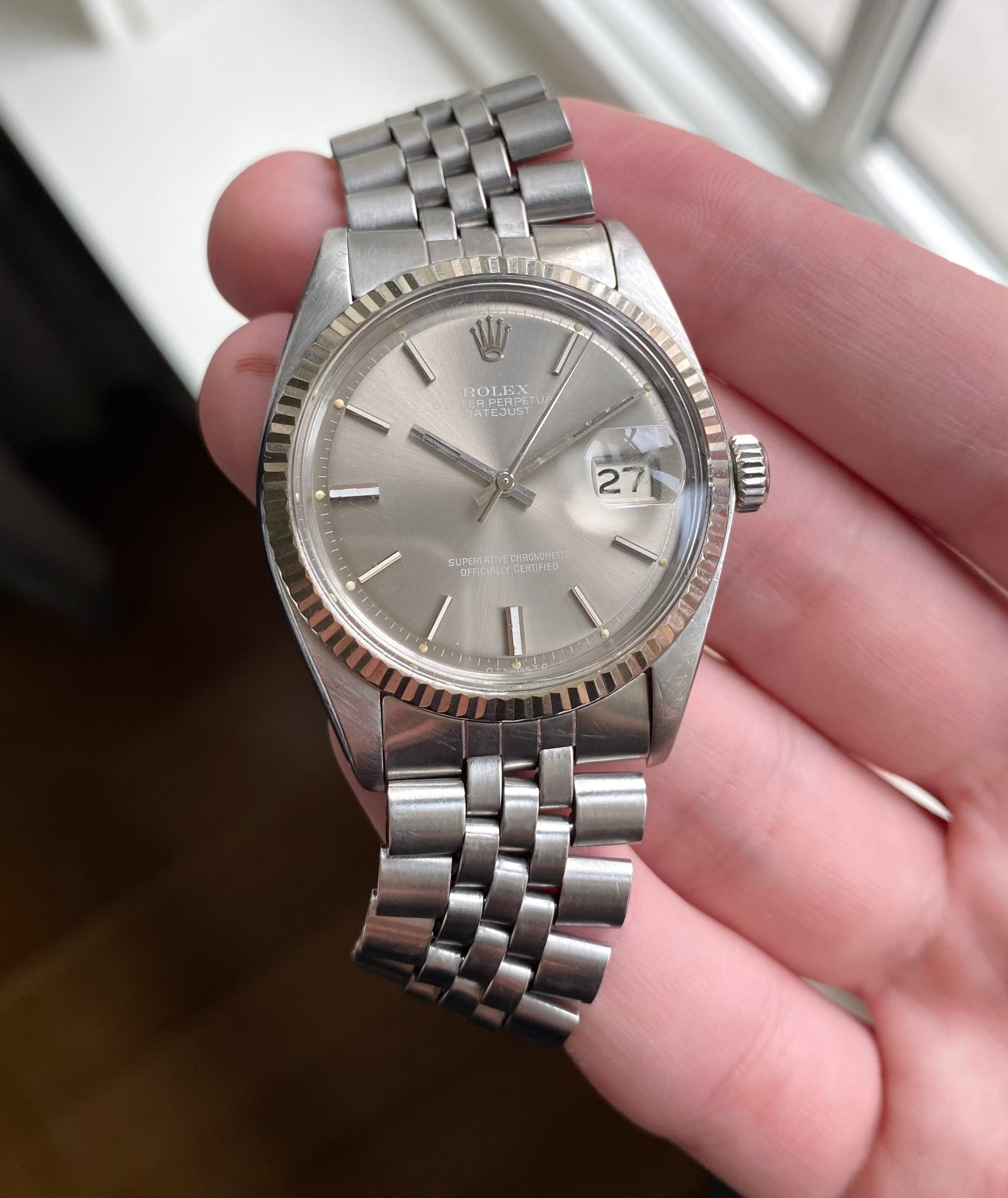 Rolex Dateust ref. 1601 — Taupe Sigma Dial