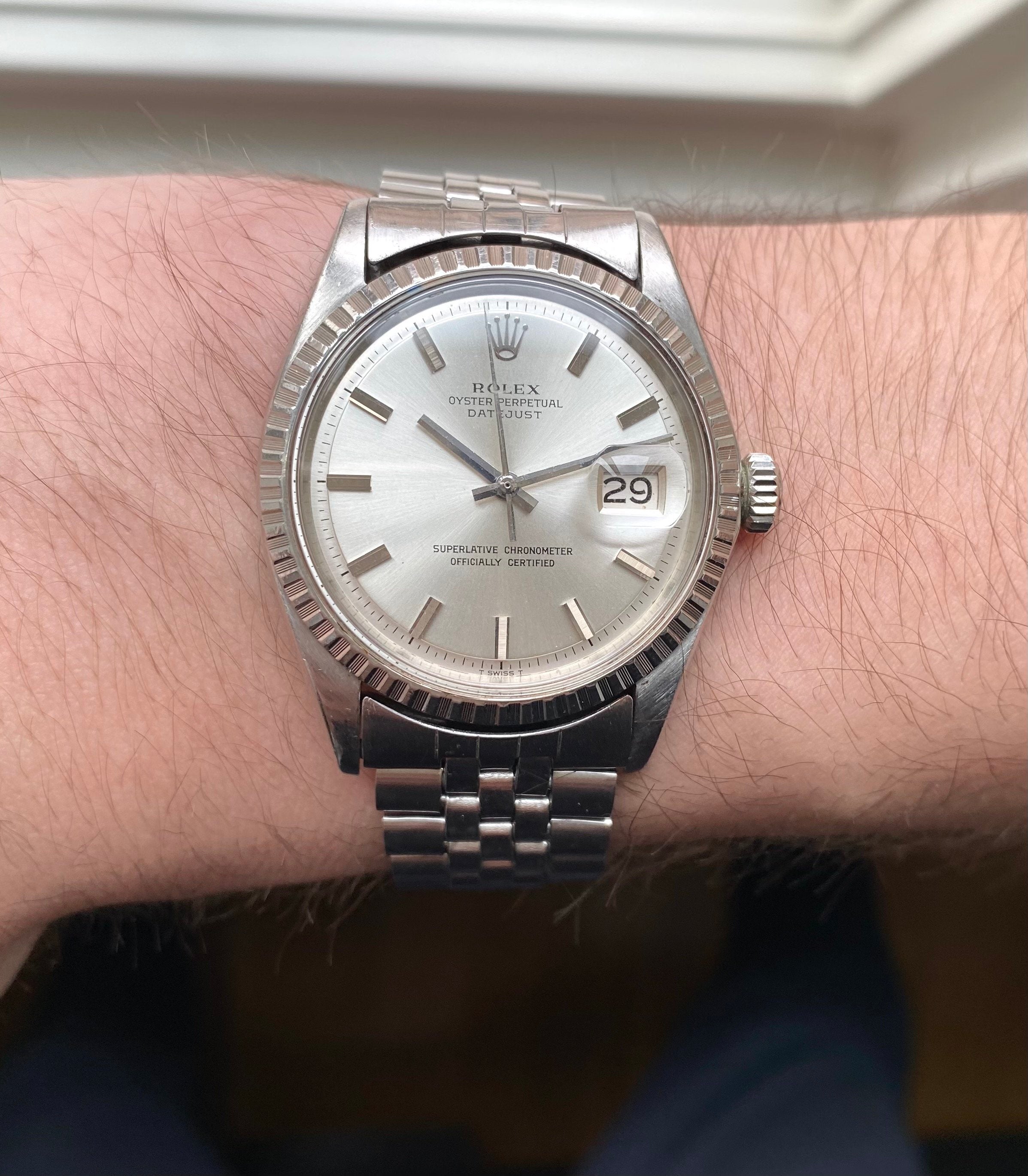 Rolex Datejust ref. 1603 — No Lume