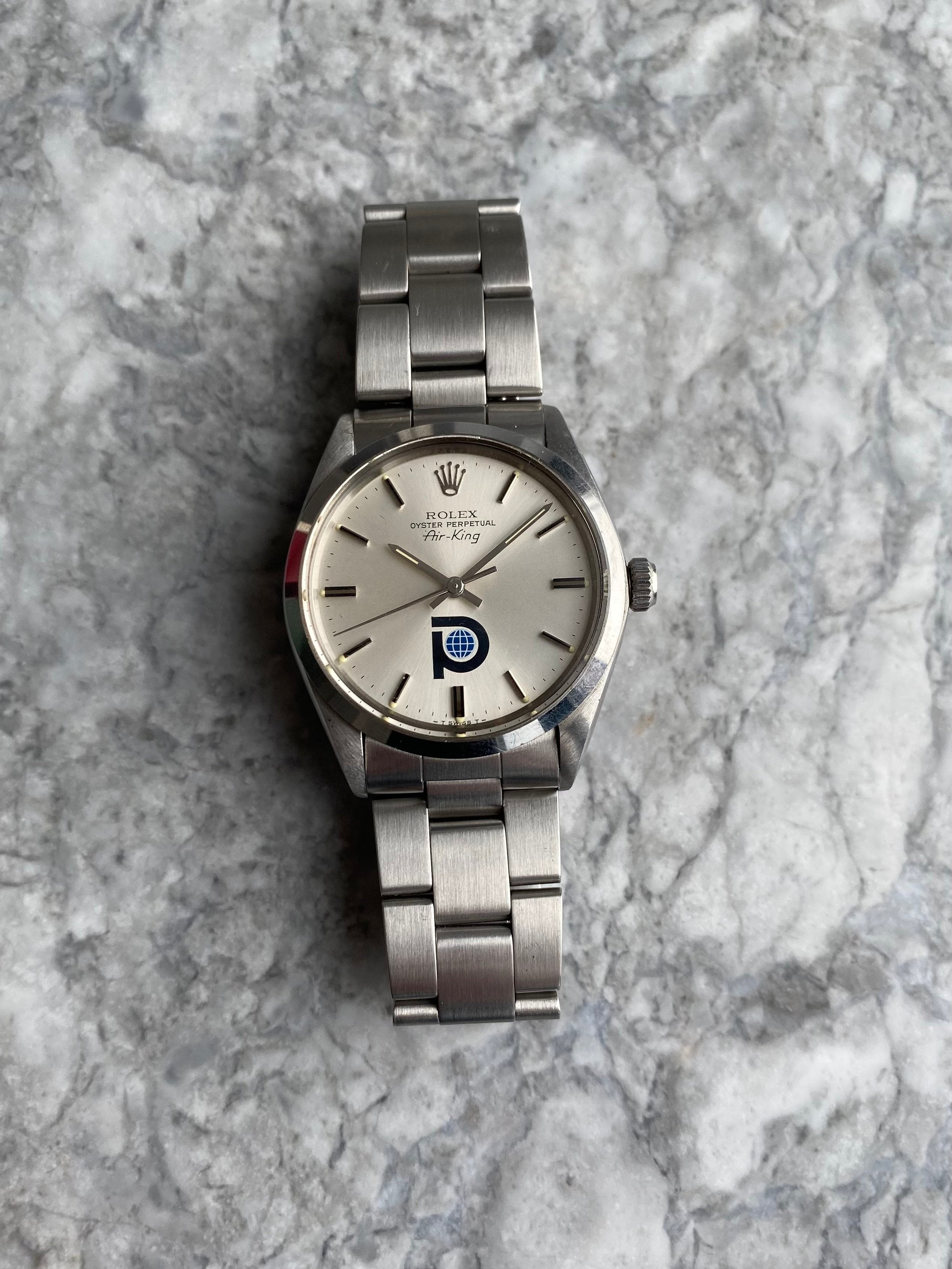 Rolex Air King 5500 - Pool Intairdril Dial.