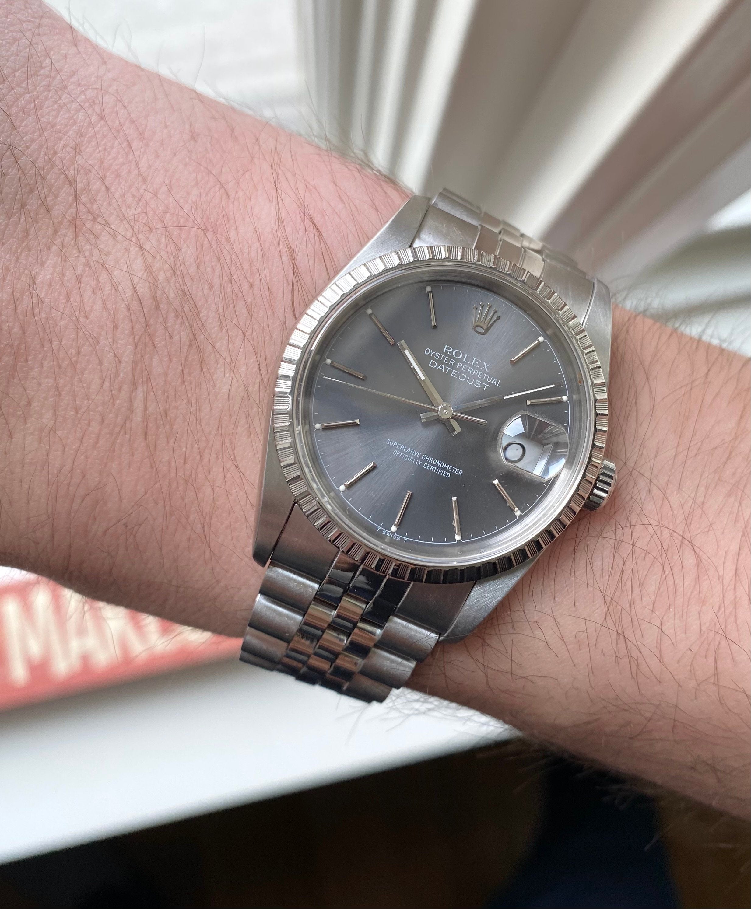 Rolex Datejust ref. 16220 — Grey Dial