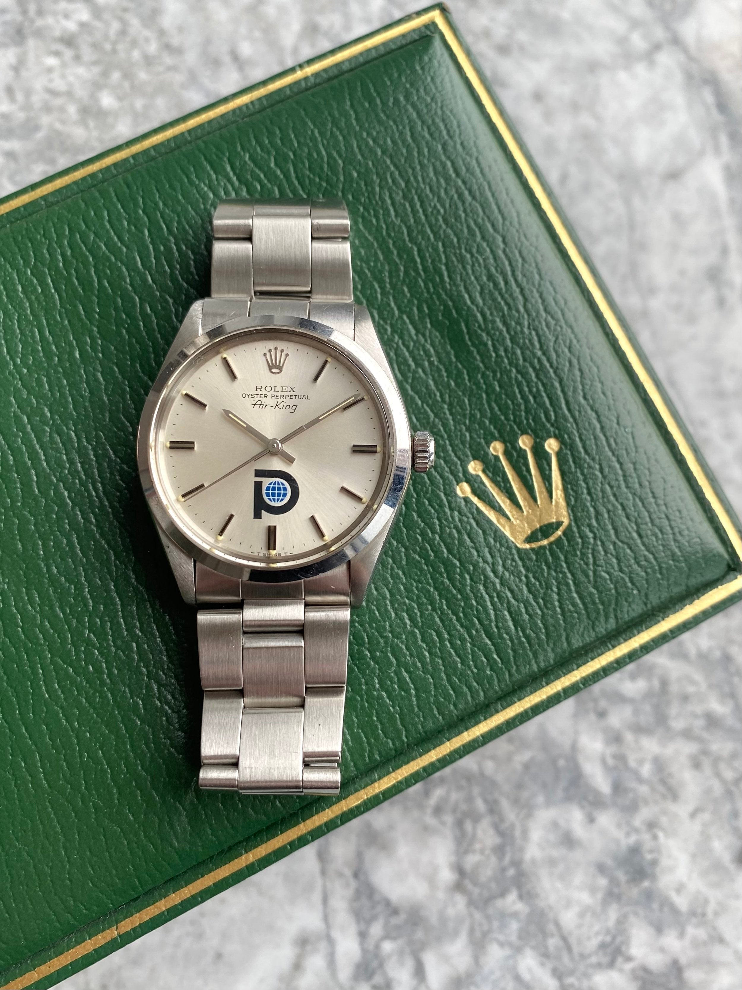 Rolex Air King 5500 - Pool Intairdril Dial.