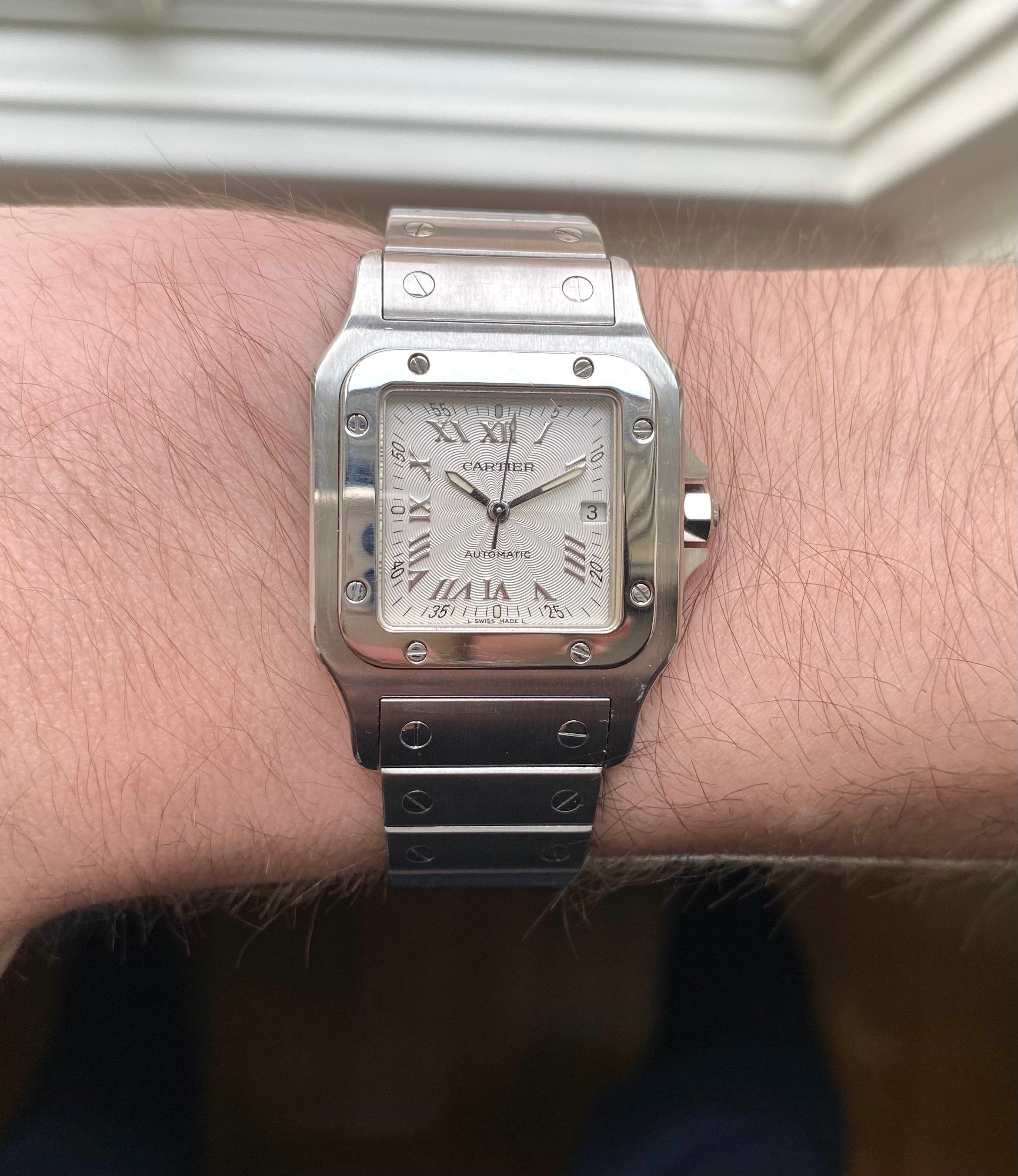 Cartier Santos ref. 2319 — Guilloché Dial