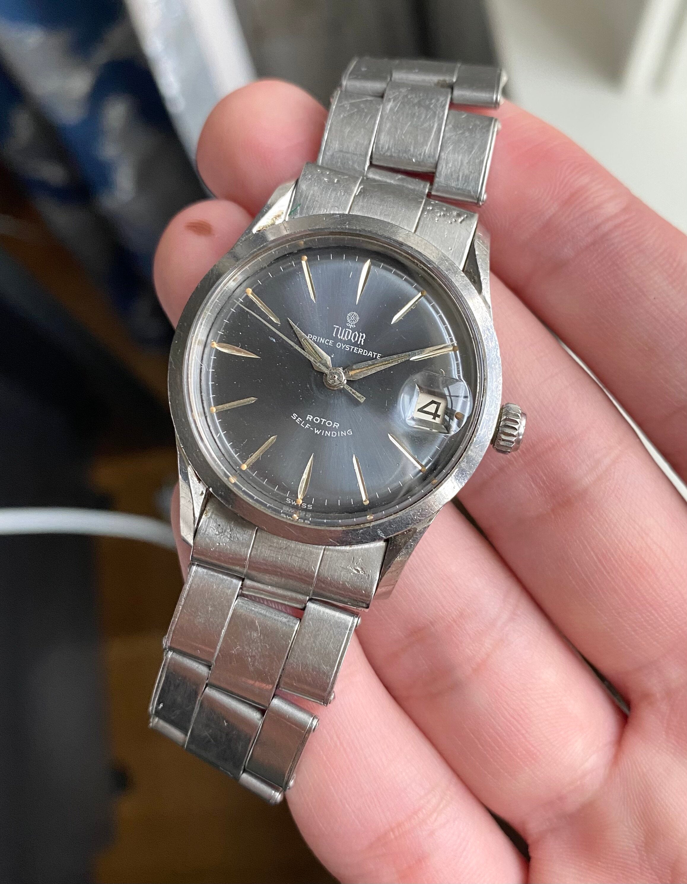 Tudor Prince Oysterdate — Grey Rose Dial