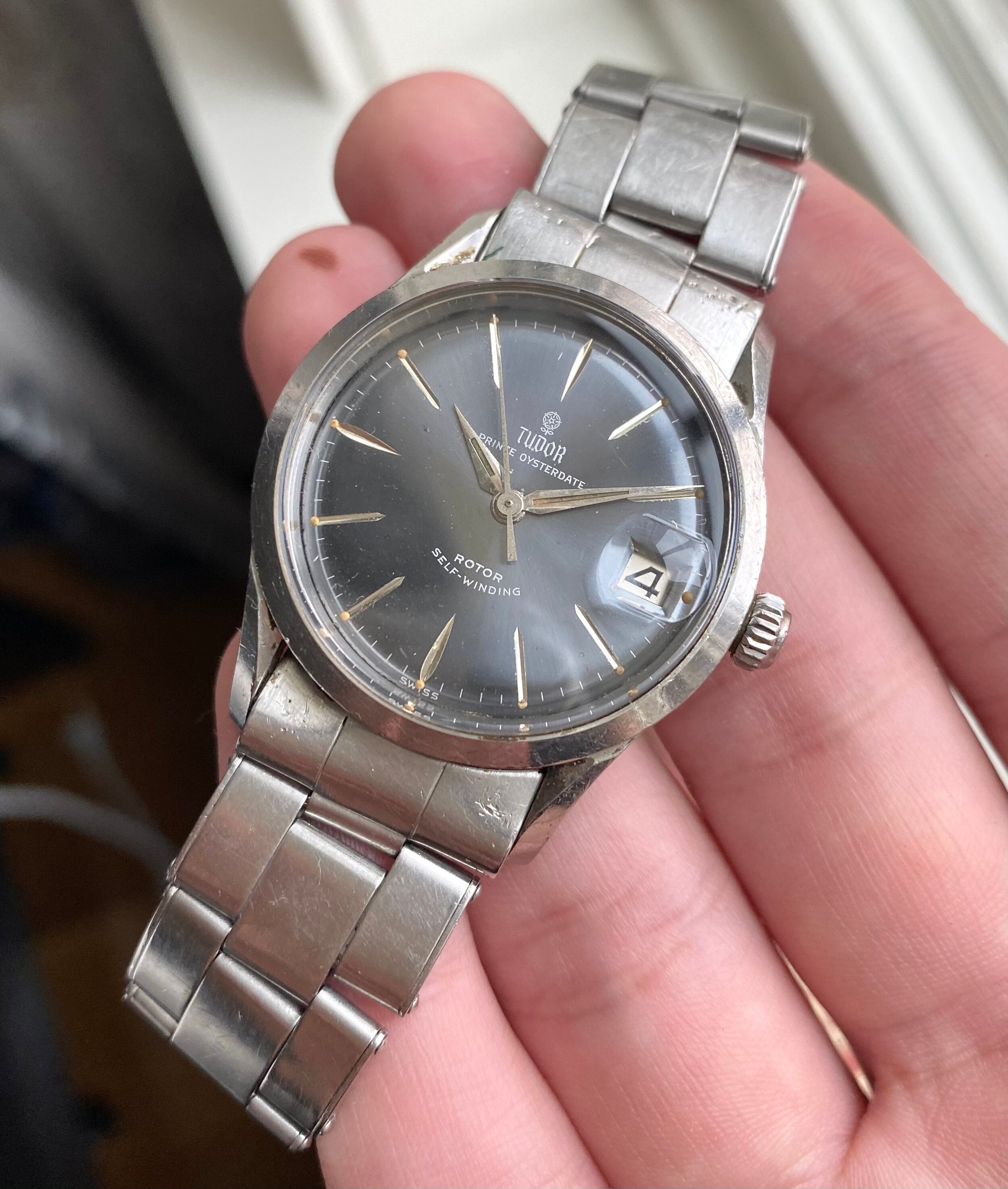 Tudor Prince Oysterdate — Grey Rose Dial