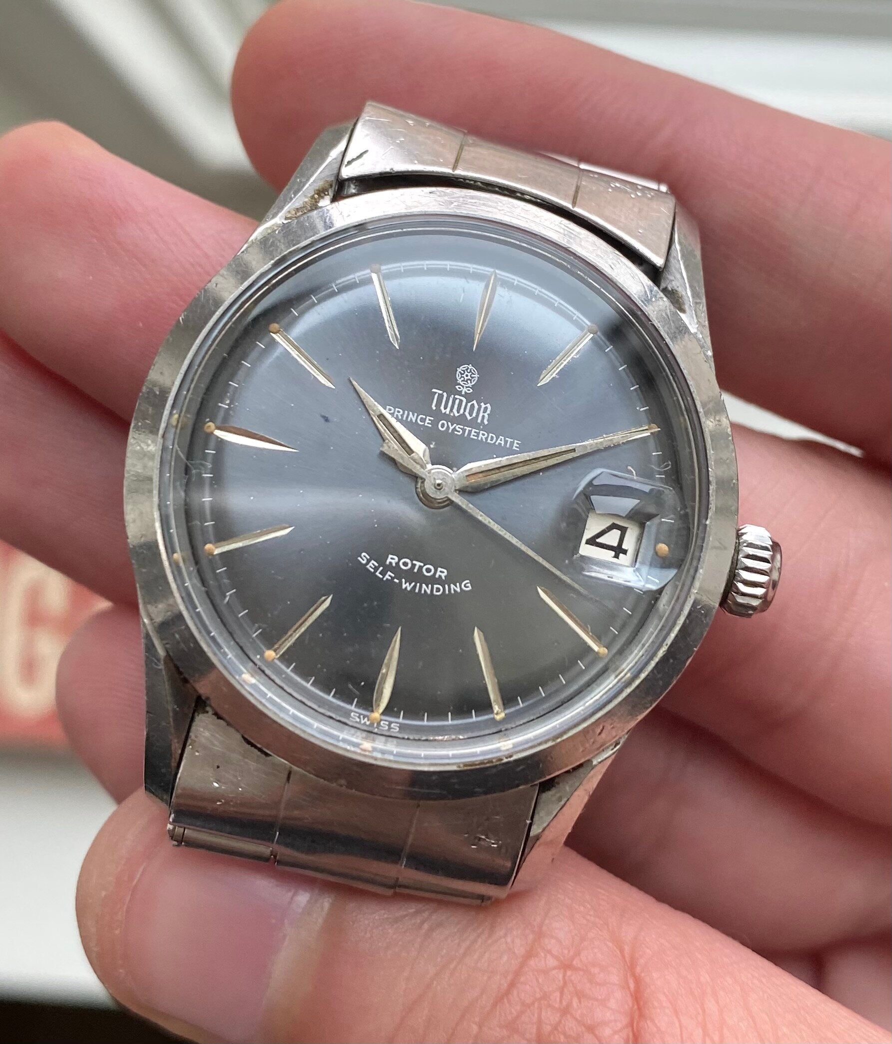 Tudor Prince Oysterdate — Grey Rose Dial