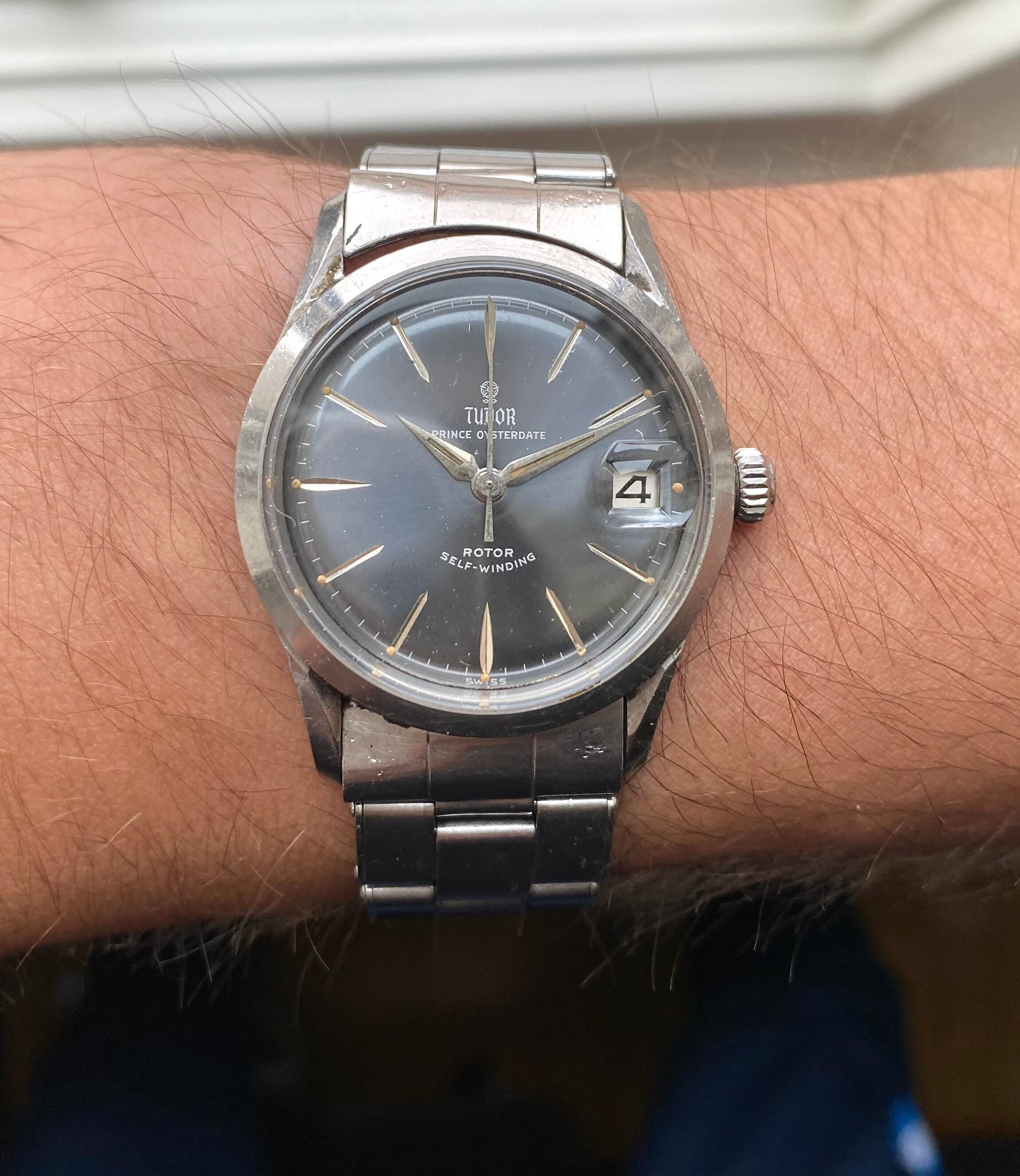 Tudor Prince Oysterdate — Grey Rose Dial