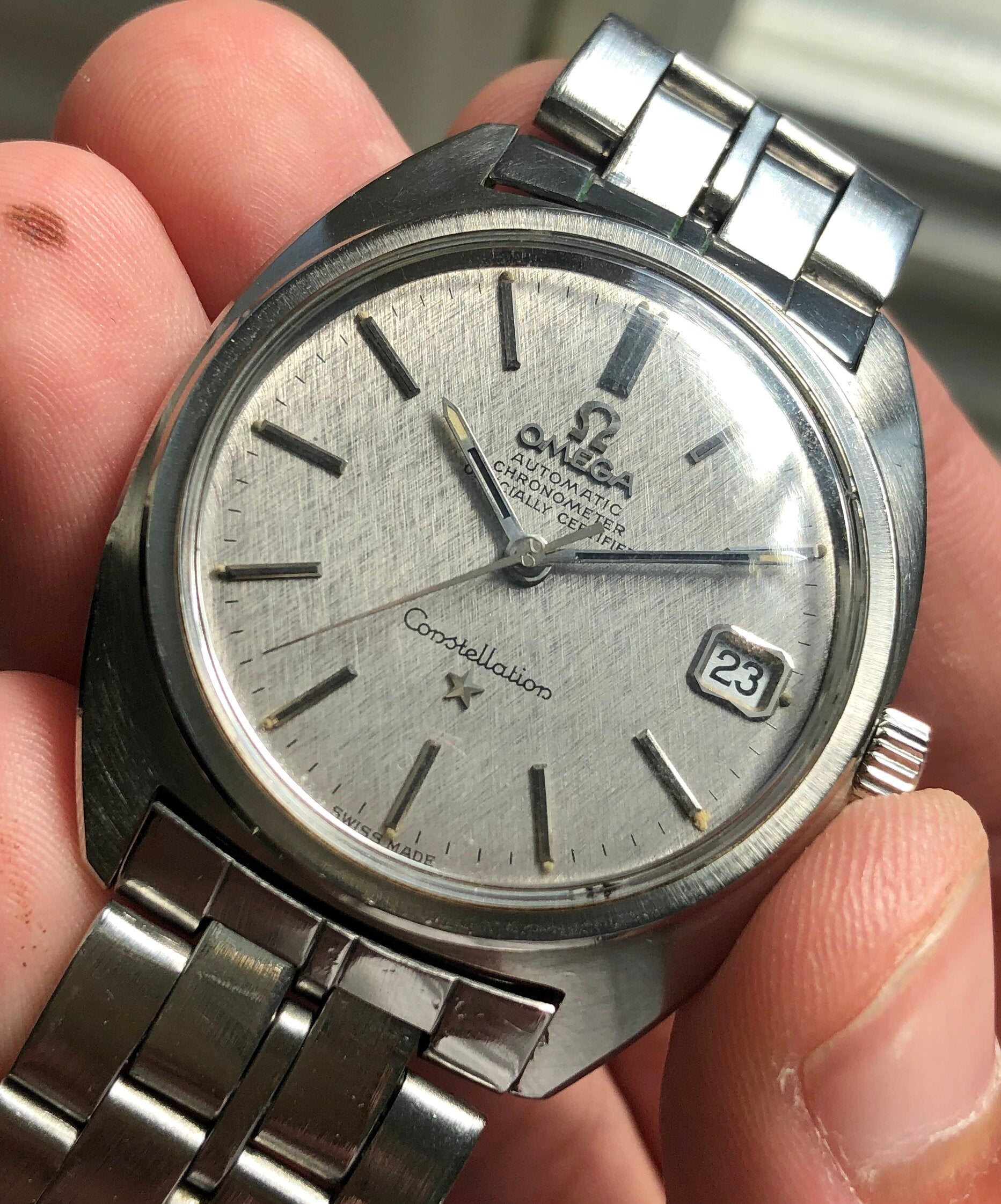 Omega Constellation — Linen Dial