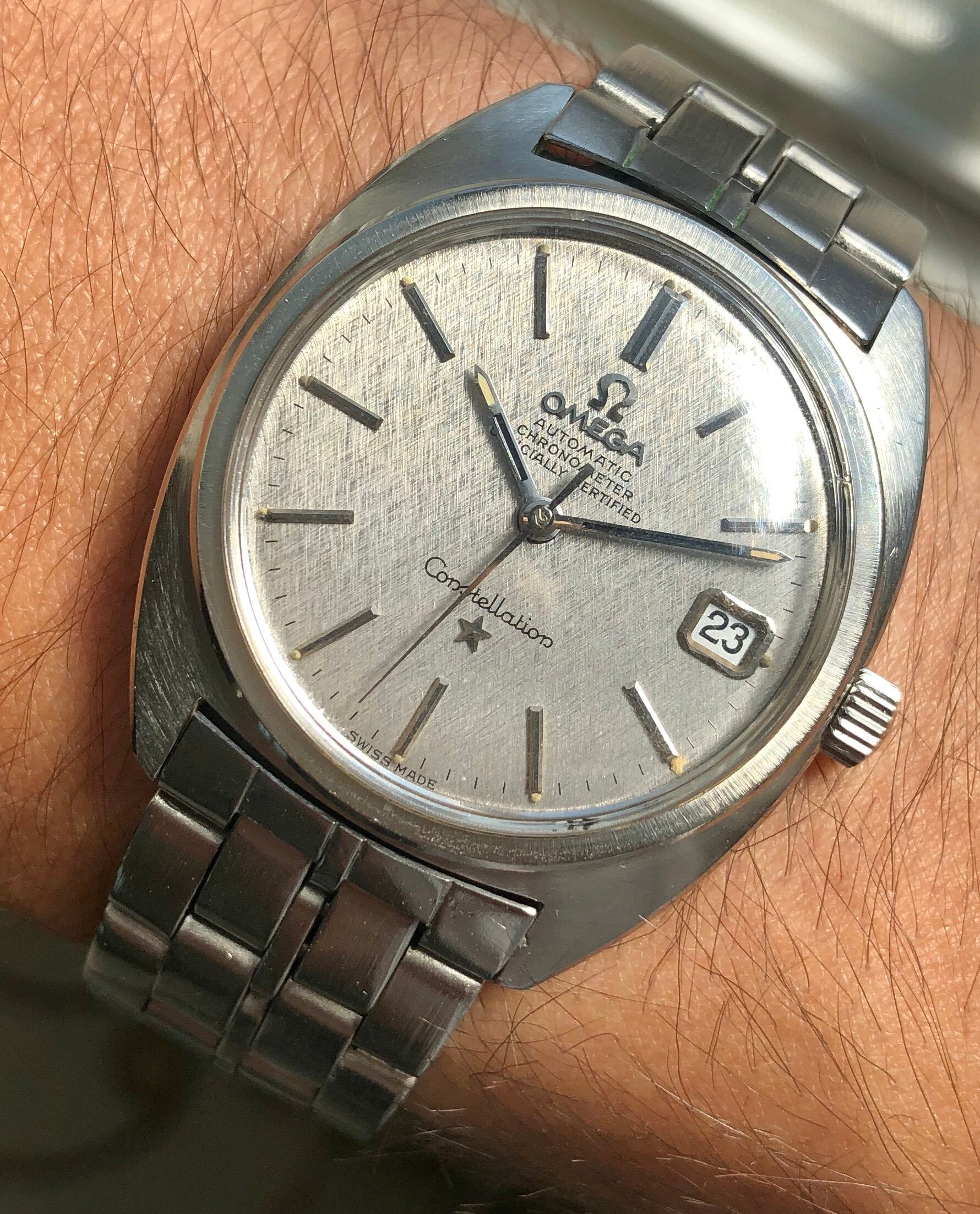 Omega Constellation — Linen Dial