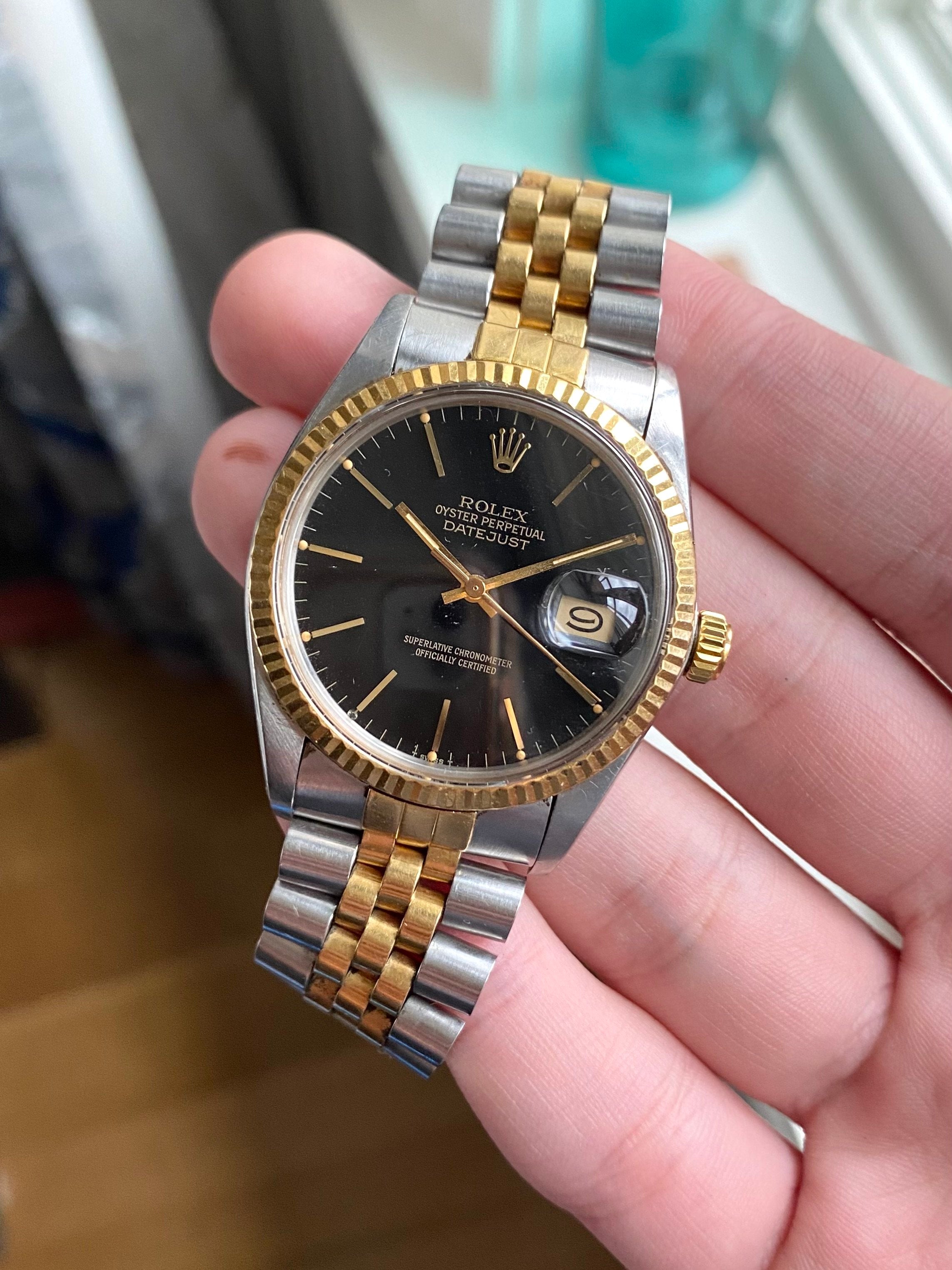 Rolex Datejust 16013 - Glossy Black (Serviced!)