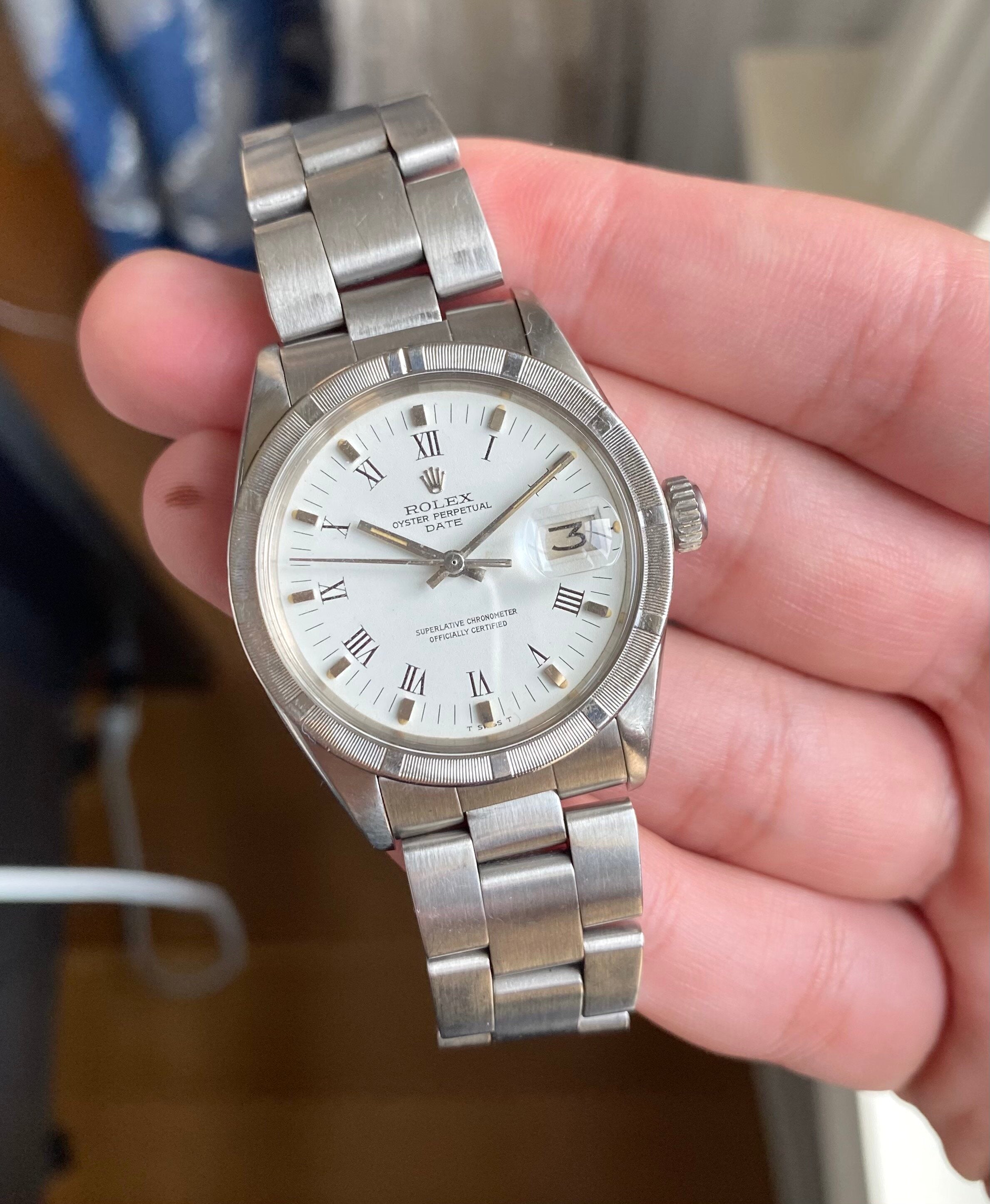 Rolex Oyster Perpetual ref. 1501 — White Roman Numeral Dial