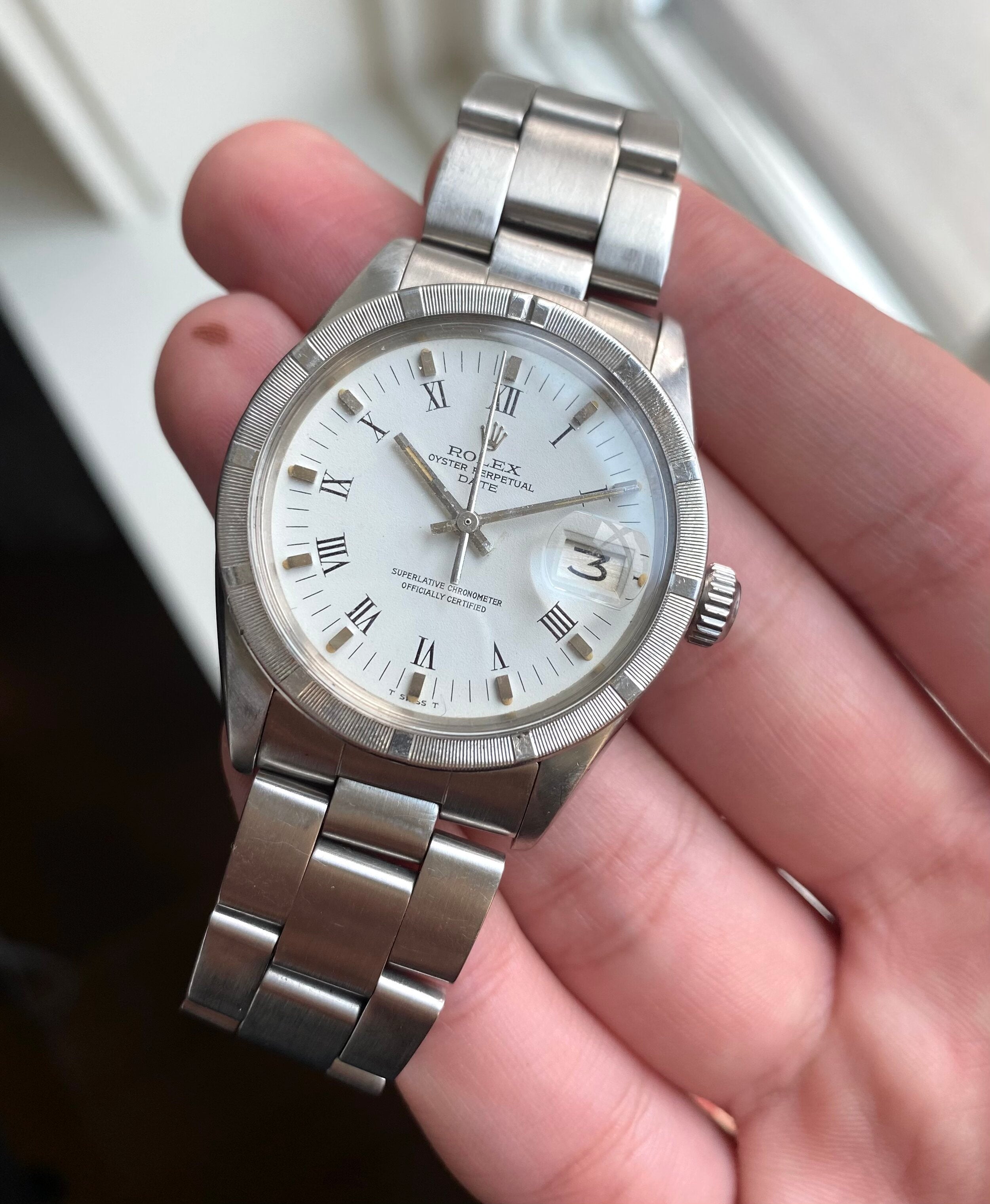 Rolex Oyster Perpetual ref. 1501 — White Roman Numeral Dial