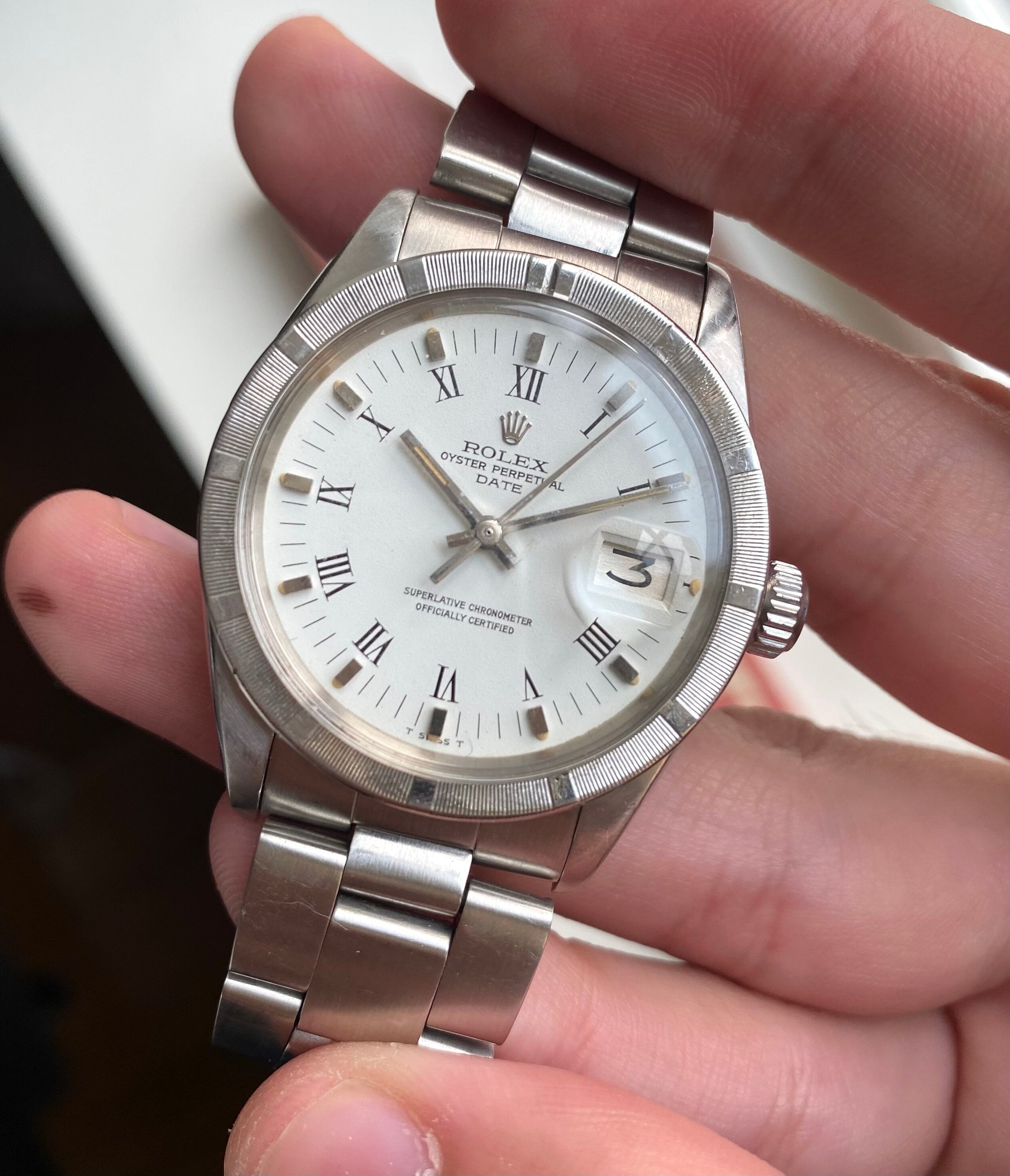 Rolex Oyster Perpetual ref. 1501 — White Roman Numeral Dial